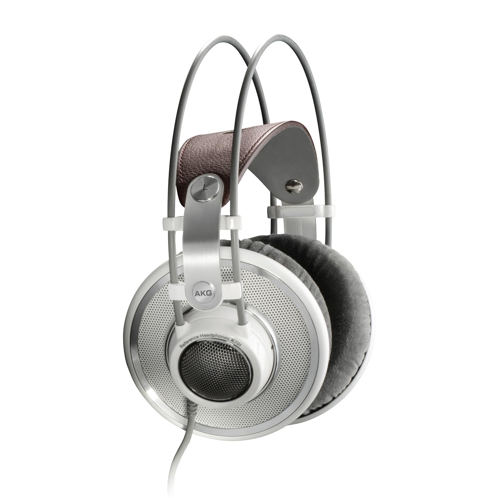 AKG K701 Professional Open-Back Studio Headphones - High-Fidelity Over-Ear Reference Headphones with Flat-Wire Technology (White) - Perfect for Music Production, Mixing & Audiophile Listening