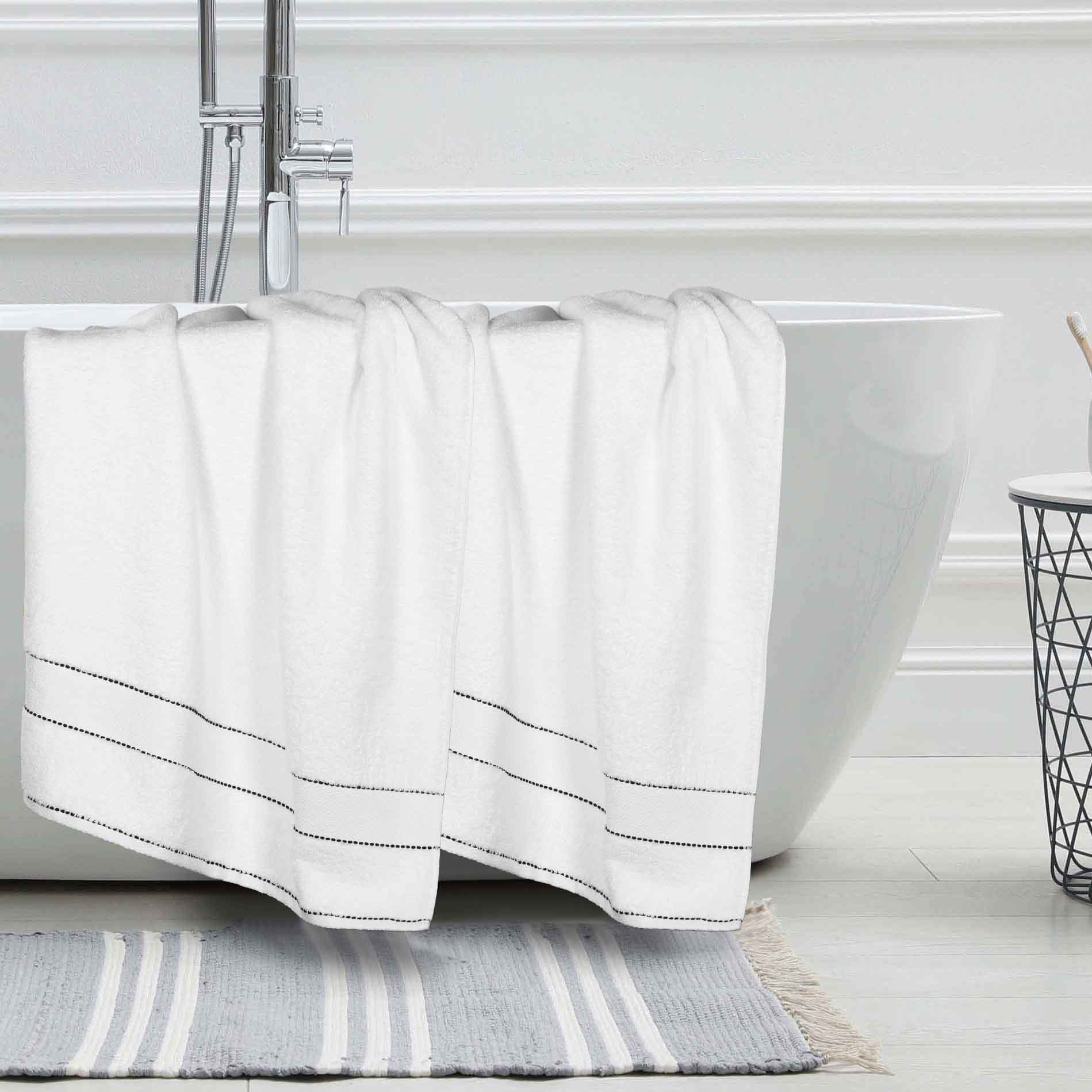 Premium Egyptian Giza Cotton Bath Towel Set of 2 - Ultra Absorbent & Soft Luxury Bath Sheets for Spa, Hotel & Home Use - Made in Egypt with Long-Staple Cotton
