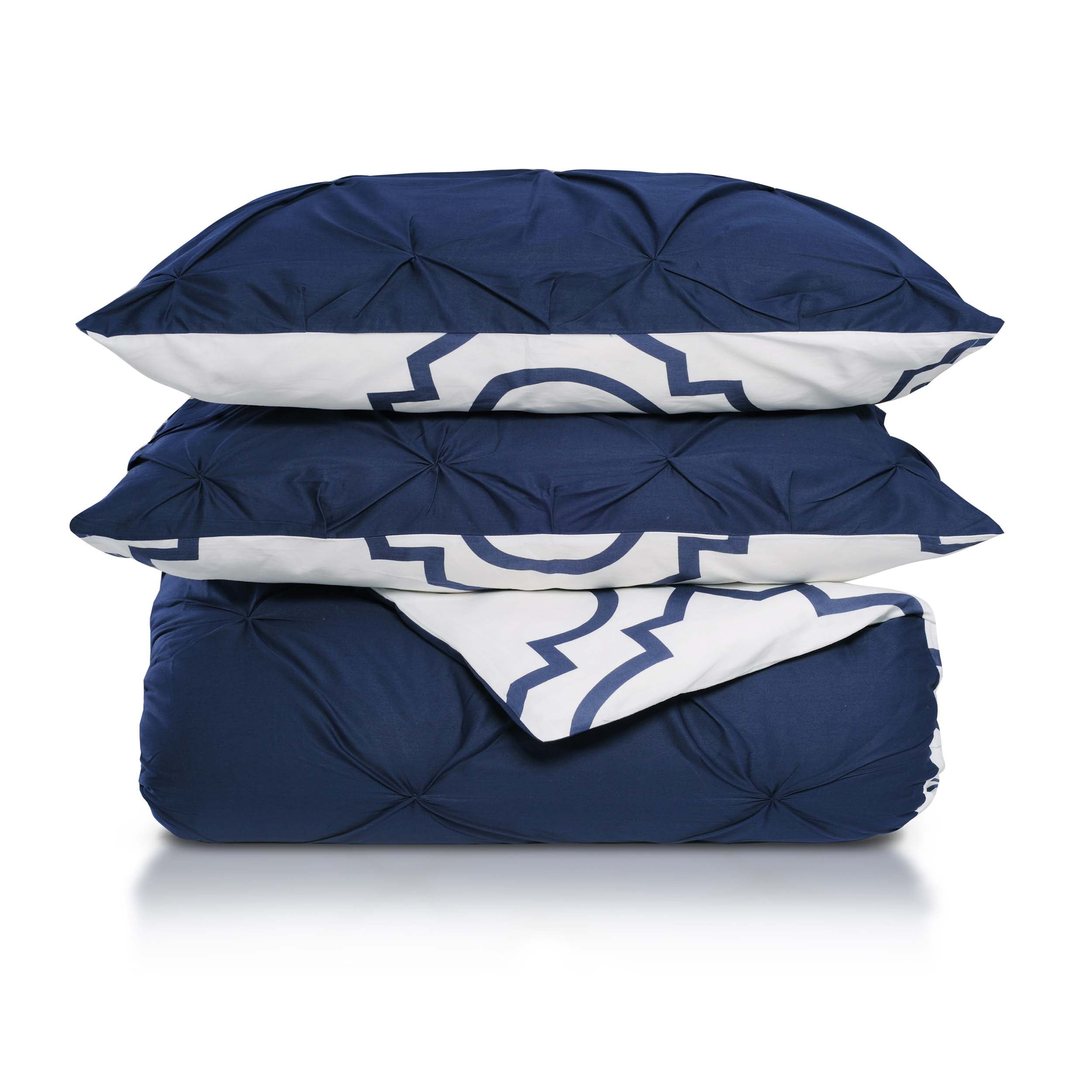 Premium Valencia Cotton Duvet Cover & Pillow Sham Set - Soft, Breathable 100% Cotton Bedding Set for Queen/King Size - Perfect for Cozy Bedrooms, Guest Rooms & Luxury Hotels