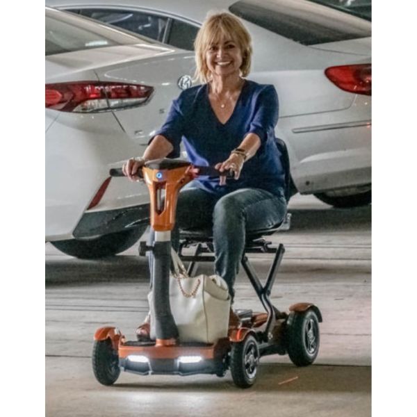 EV Rider TeQno AF Folding Mobility Scooter - Lightweight & Portable Electric Scooter for Adults & Seniors - Ideal for Travel, Shopping, and Outdoor Adventures
