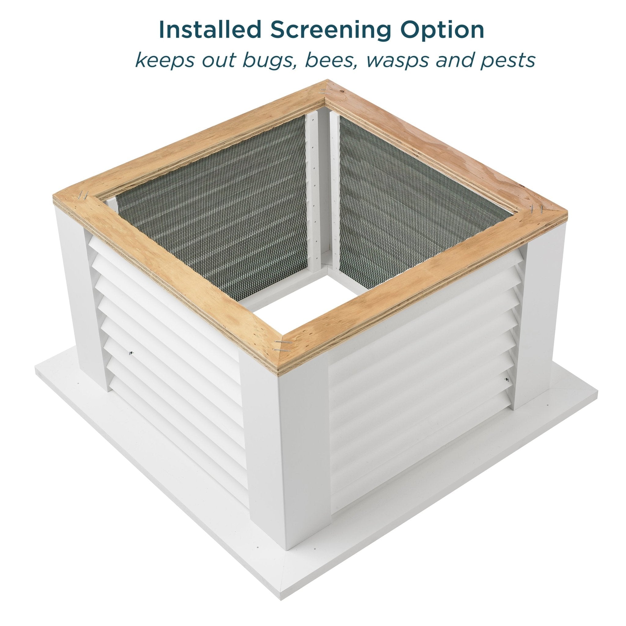18 Square Manchester Vinyl Cupola with Avalon Finial - Weatherproof Roof Ventilation for Homes & Barns - Perfect for Attic Venting, Sheds, and Farm Buildings