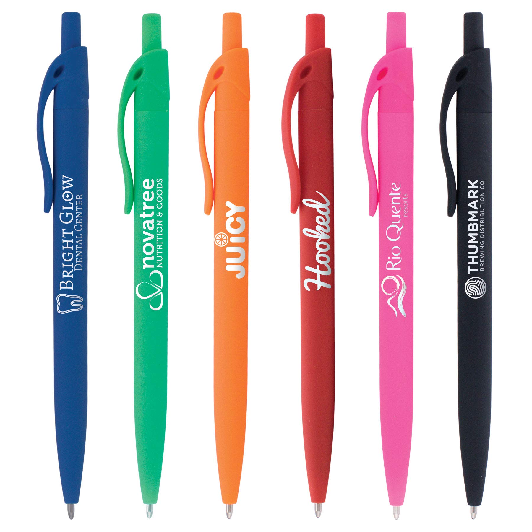 Custom Printed Pens - Scripps Softy Pen Bulk Order (250pcs) - Personalized Logo Pens for Promotions & Giveaways - $0.55 Each - Office Supplies, Corporate Gifts, Trade Show Giveaways
