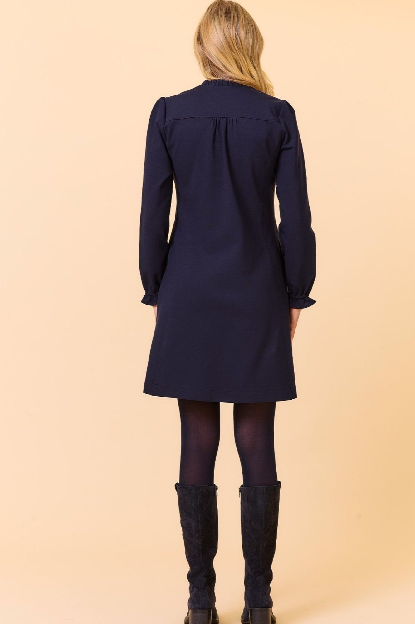 EcoVero™ Mini Dress for Women - Sustainable Navy Blue Summer Dress | Perfect for Beach, Vacation & Casual Wear