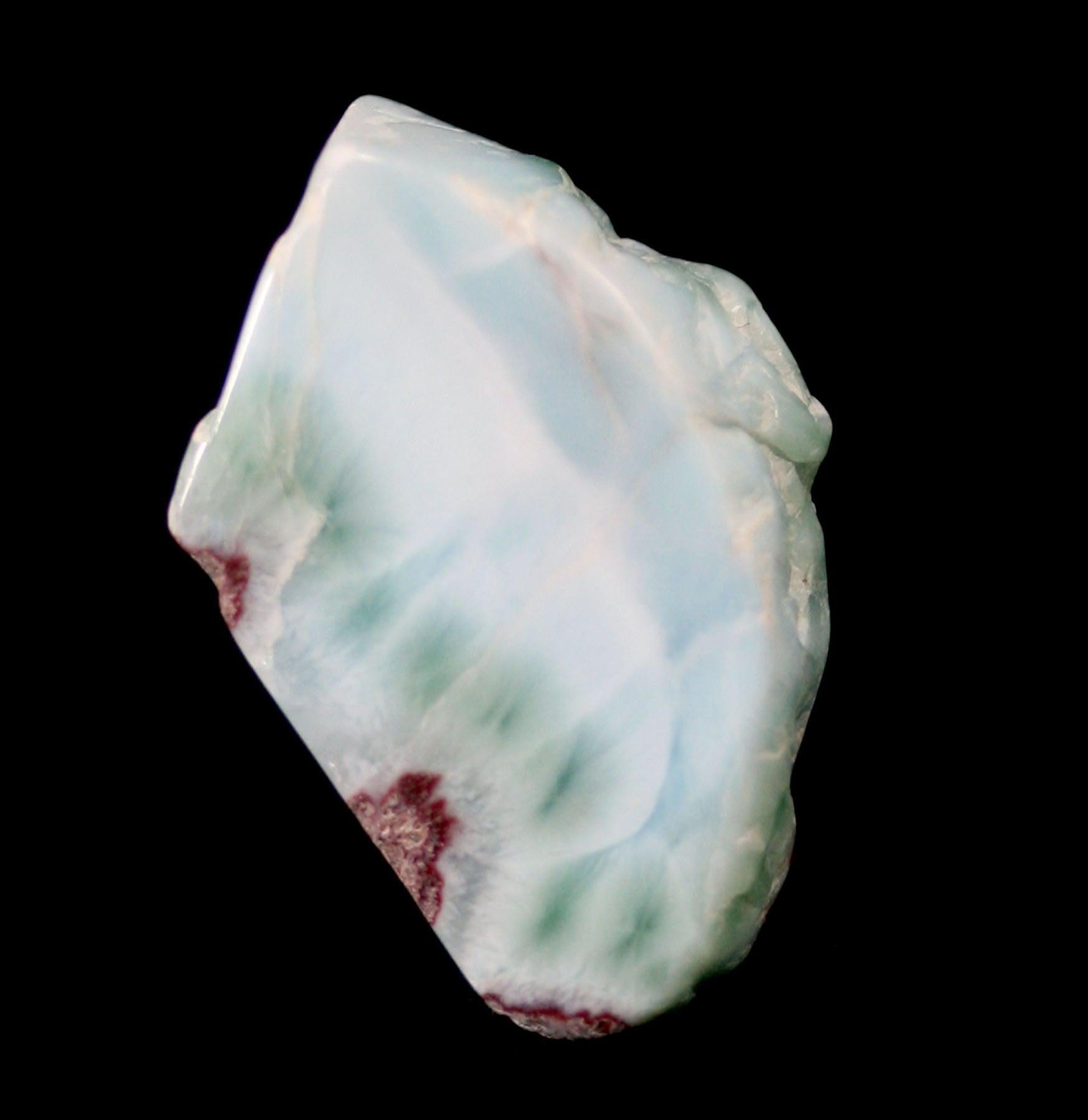 Natural Tumbled Larimar Stone Beads - Healing Crystal for Jewelry Making, Meditation & Energy Balancing - Perfect for Necklaces, Bracelets & Home Decor