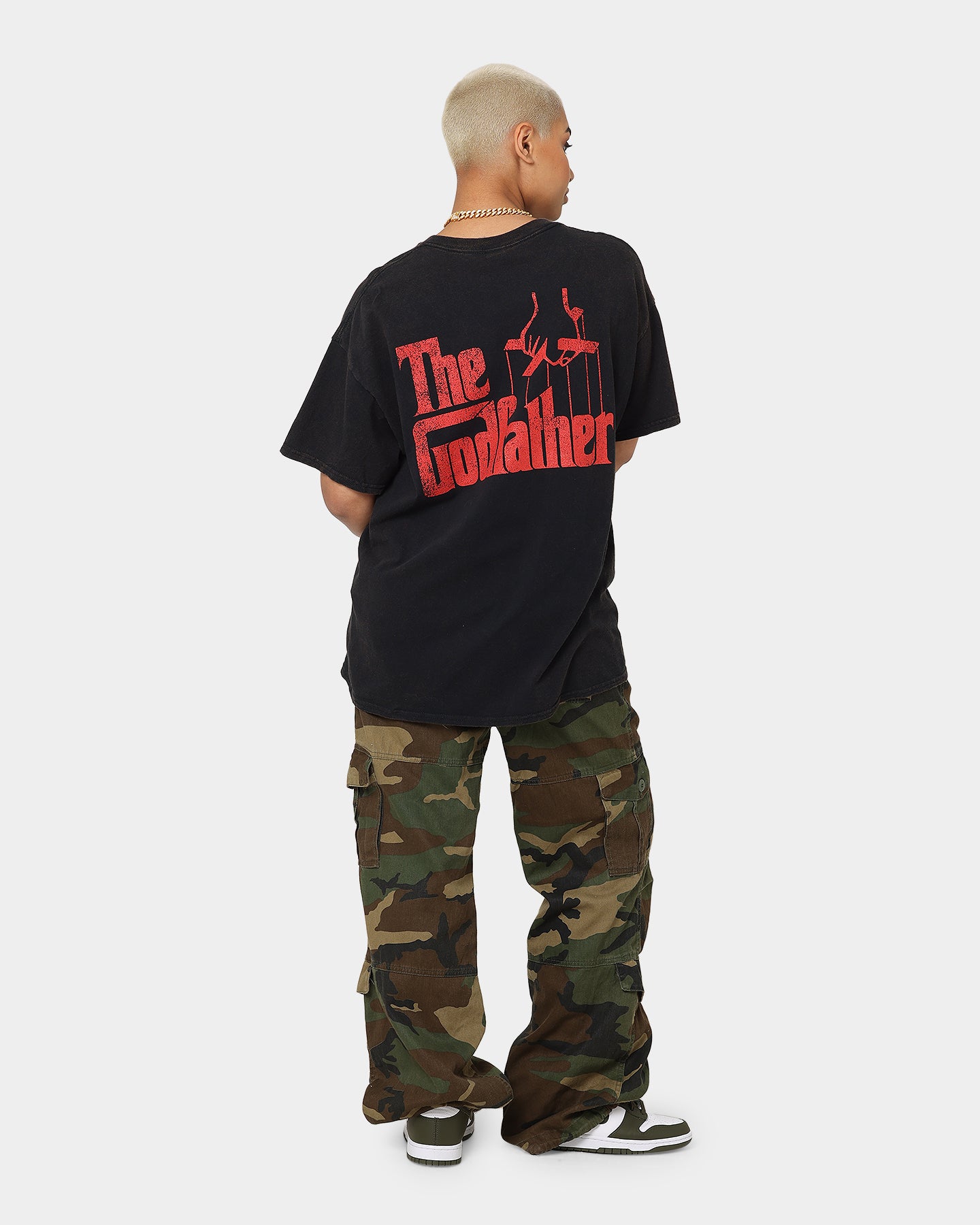 The Godfather Cat Vintage T-Shirt - Black Wash Retro Graphic Tee for Men & Women | Perfect for Movie Fans, Casual Wear & Gift Giving