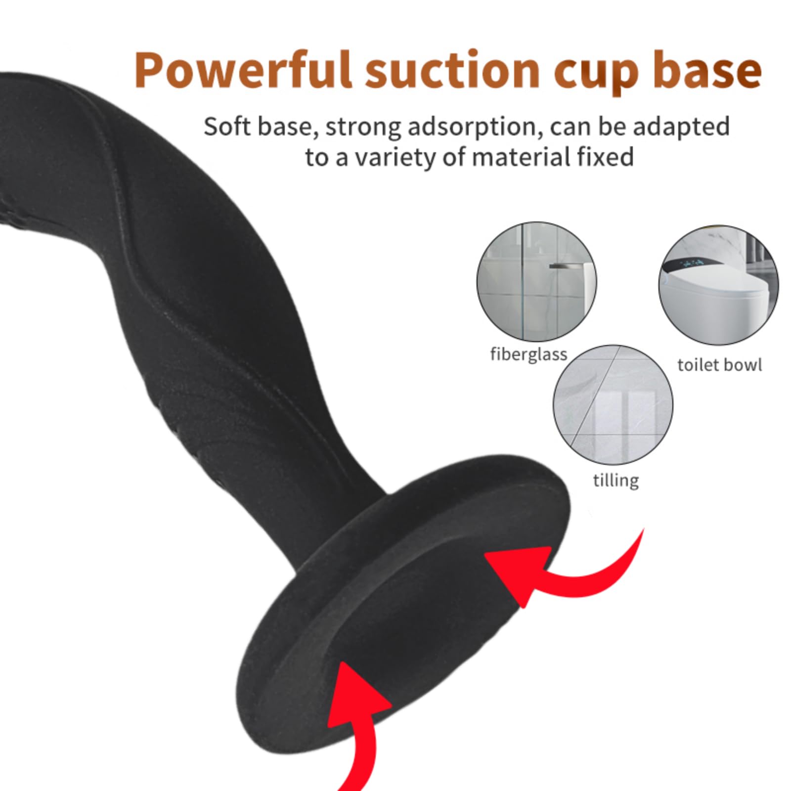 Realistic Suction Cup Dildo with Anal Plug - Dual Stimulation Sex Toy for Women & Men | Masturbation, Prostate & G-Spot Pleasure | Waterproof, Body-Safe Silicone for Shower & Bedroom Use