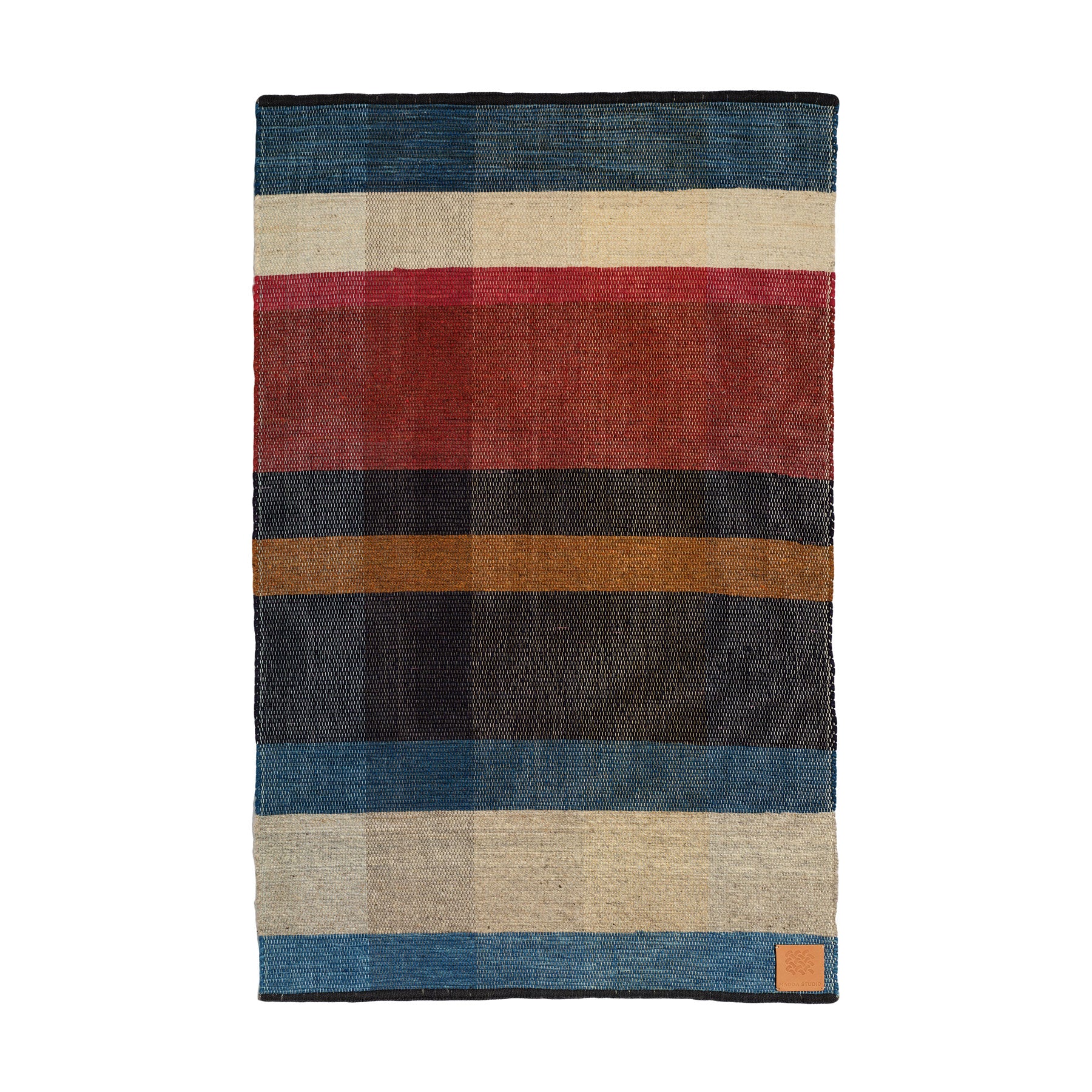 Handmade Wool Remnant Woven Rug - 23