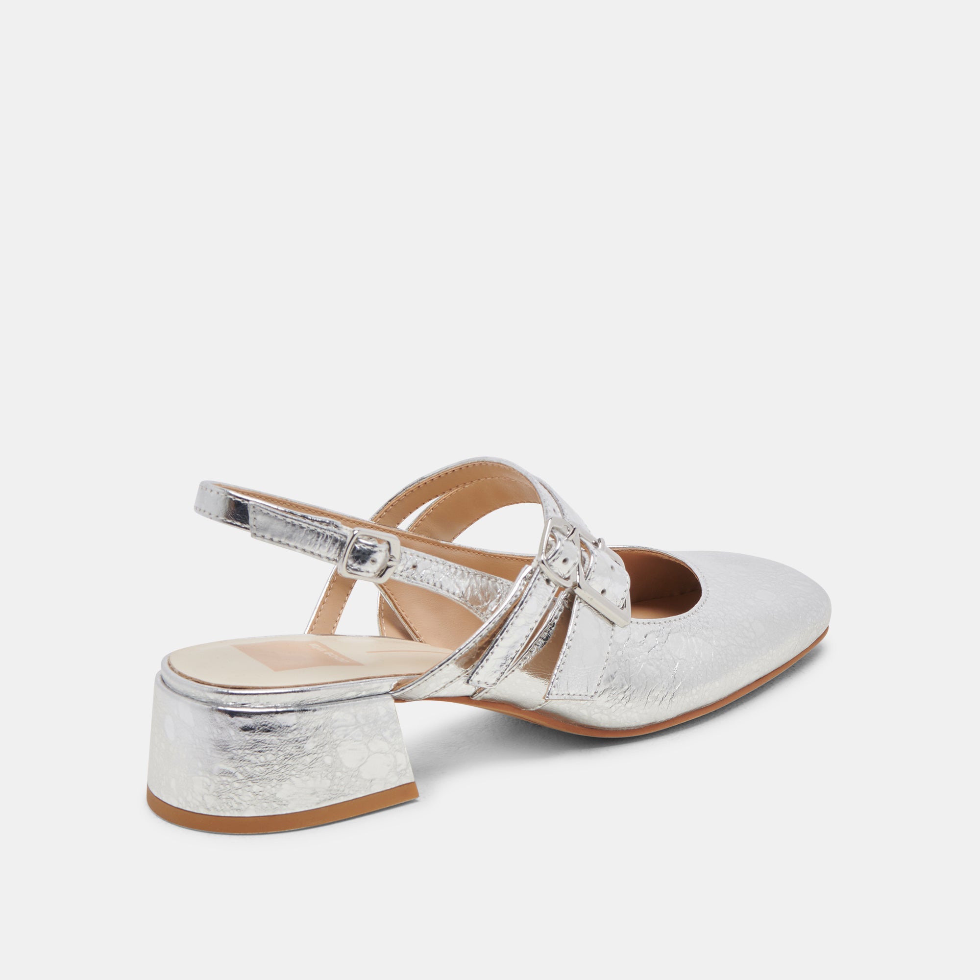 PATZY Women's Silver Distressed Leather High Heels - Stylish & Comfortable for Parties, Weddings & Evening Events