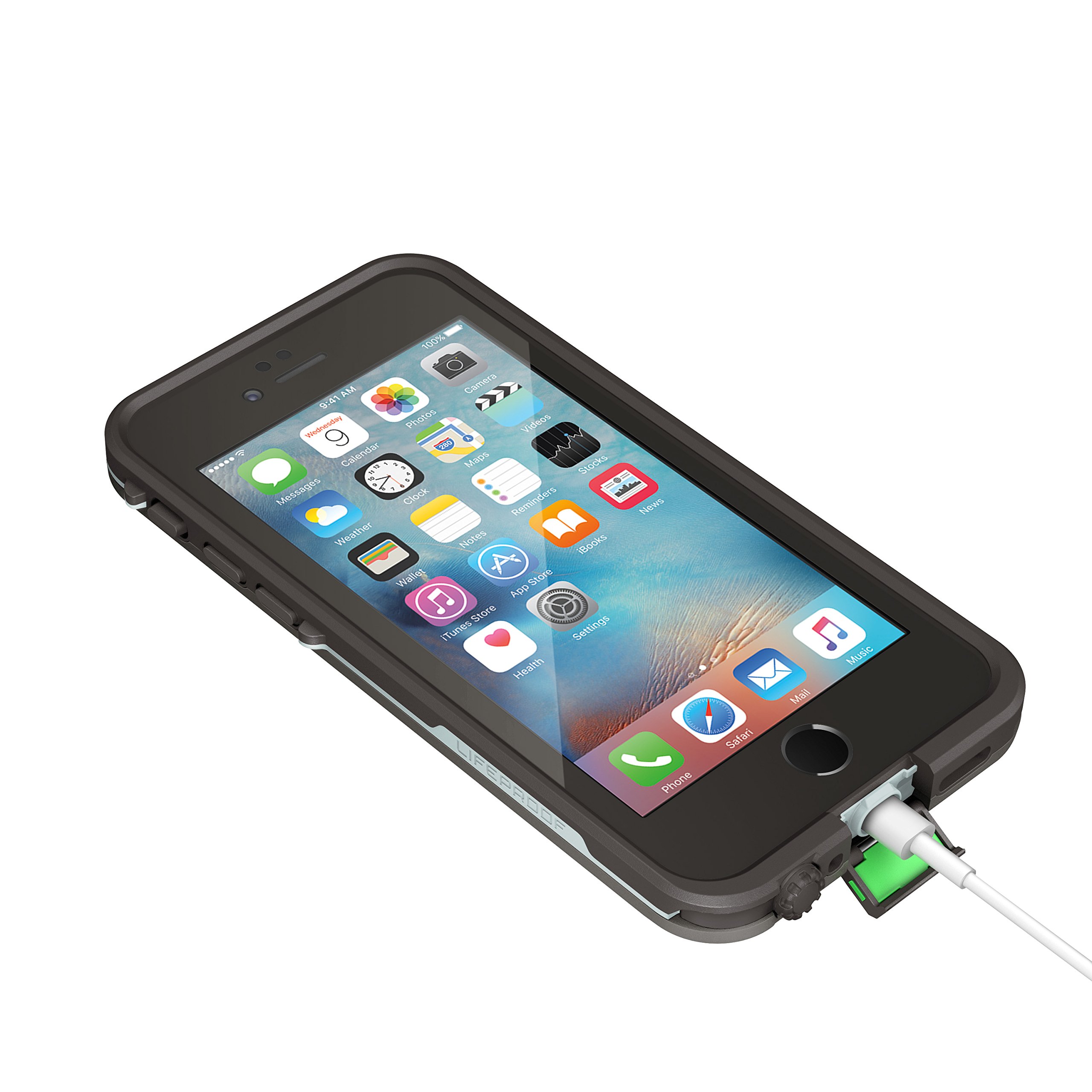 Lifeproof FRĒ SERIES Waterproof Case for iPhone 6/6s (4.7 Inch) - Shockproof, Dirtproof & Snowproof Protection - Dark Grey/Slate Grey/Skyfly Blue - Perfect for Outdoor Activities, Swimming & Extreme Sports