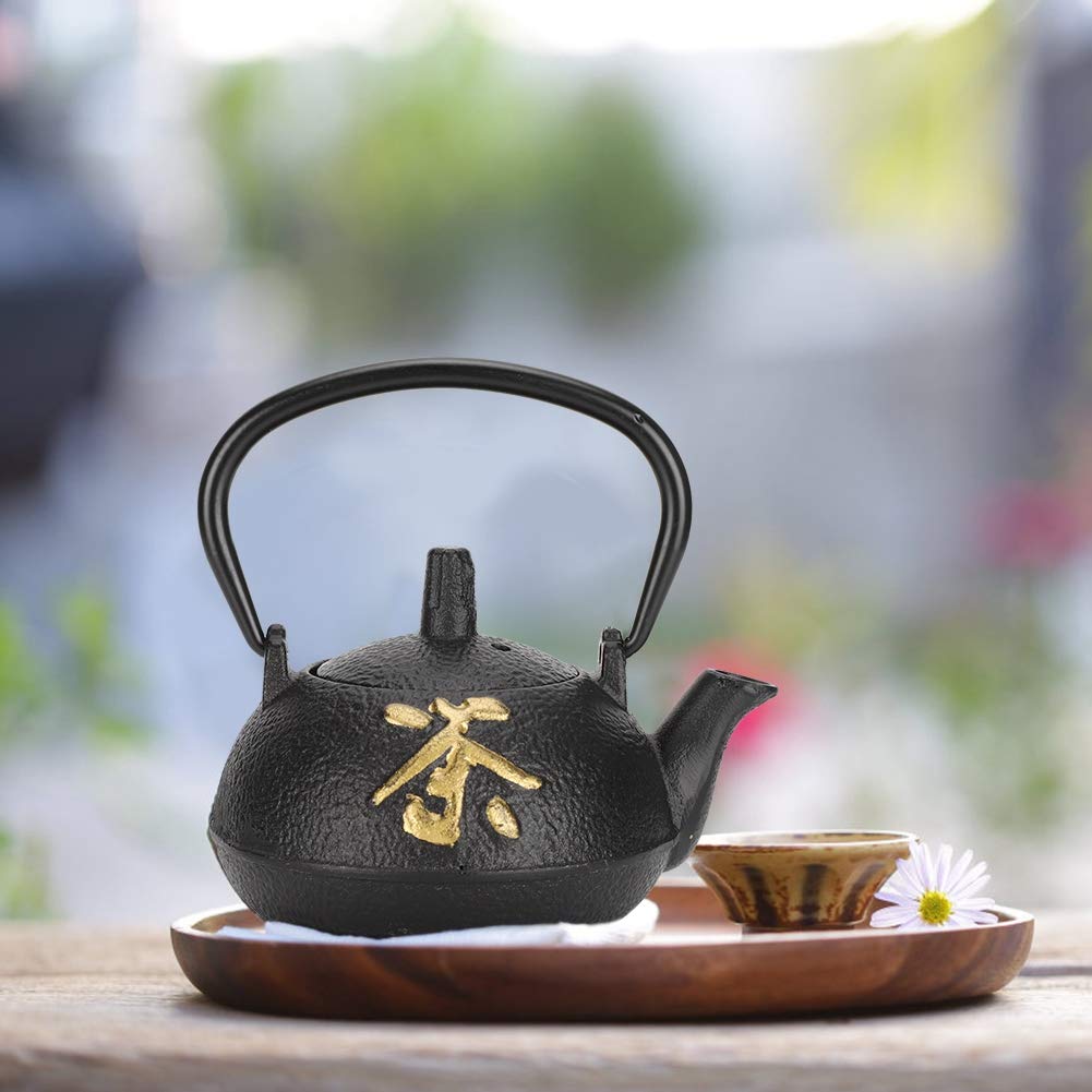Garosa 0.3L Japanese Cast Iron Tea Kettle - Traditional Tetsubin Teapot for Stovetop Use, Home Brewing & Zen Tea Ceremony - Perfect for Green Tea, Herbal Tea & Relaxation Moments
