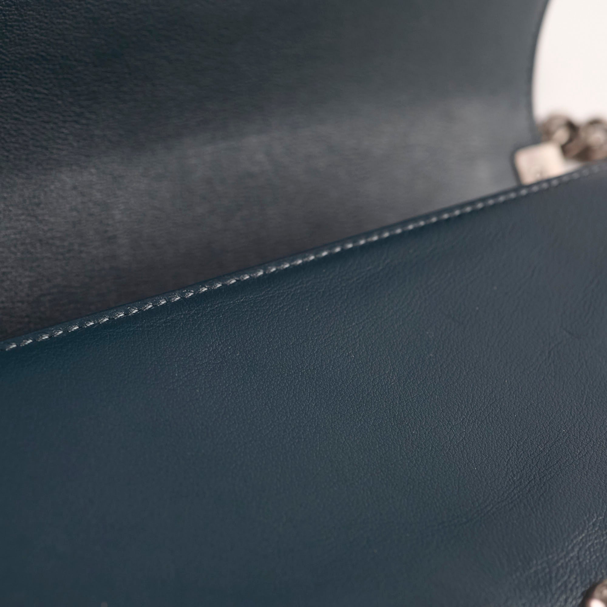 Chanel Old Medium Boy Bag in Cordoba Paris Navy & Dark Green - Luxury Crossbody Bag for Women, Perfect for Date Night & Evening Events