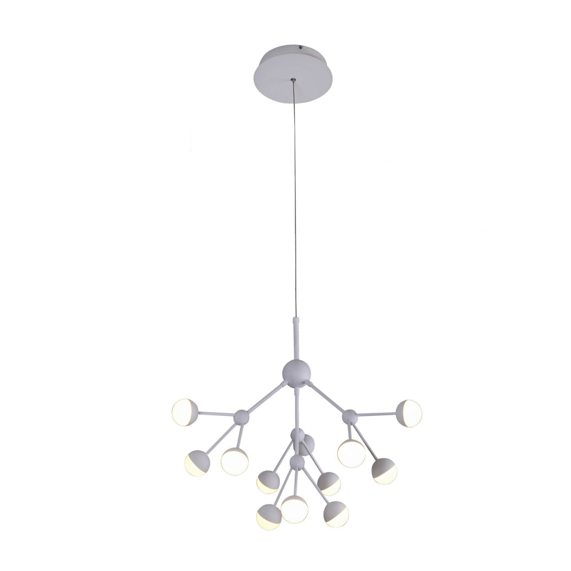 Atom36 Modern Hanging Ceiling Light Fixture - Dimmable LED Pendant Lighting for Dining Room, Kitchen, Bedroom & Living Room Decor