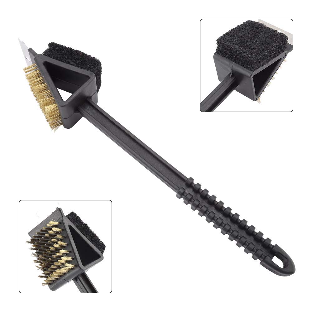 **Horoper Heavy Duty Grill Brush - Stainless Steel BBQ Scrubber & Grill Grate Cleaner with Ergonomic Handle - Perfect for Gas, Charcoal Grills & Outdoor Cooking Accessories**