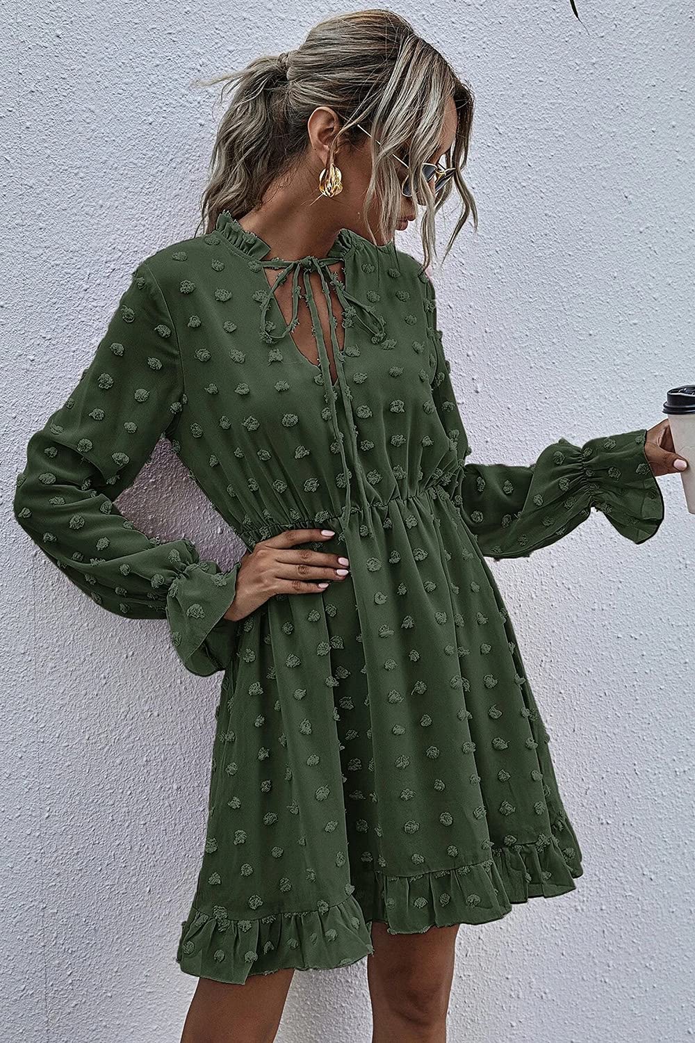NUUR Women's Casual A-Line Midi Dress for Prom, Wedding, Party & Special Occasions - Elegant Flowy Summer Dress for Date Night, Cocktail Events & Formal Gatherings