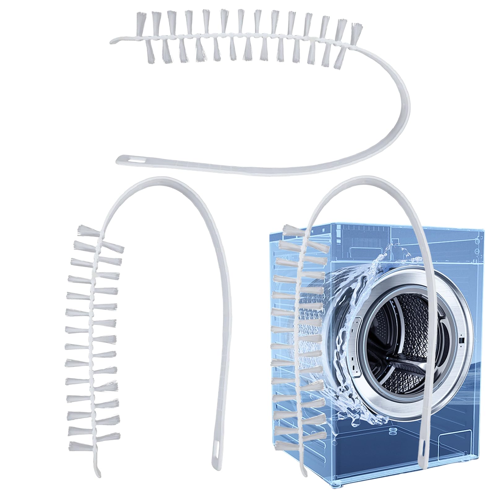 3-Pack Washing Machine Cleaning Brush Set - Front Load & Drum Washer Cleaner Tool for Deep Cleaning | Perfect for Laundry Appliances & Home Maintenance