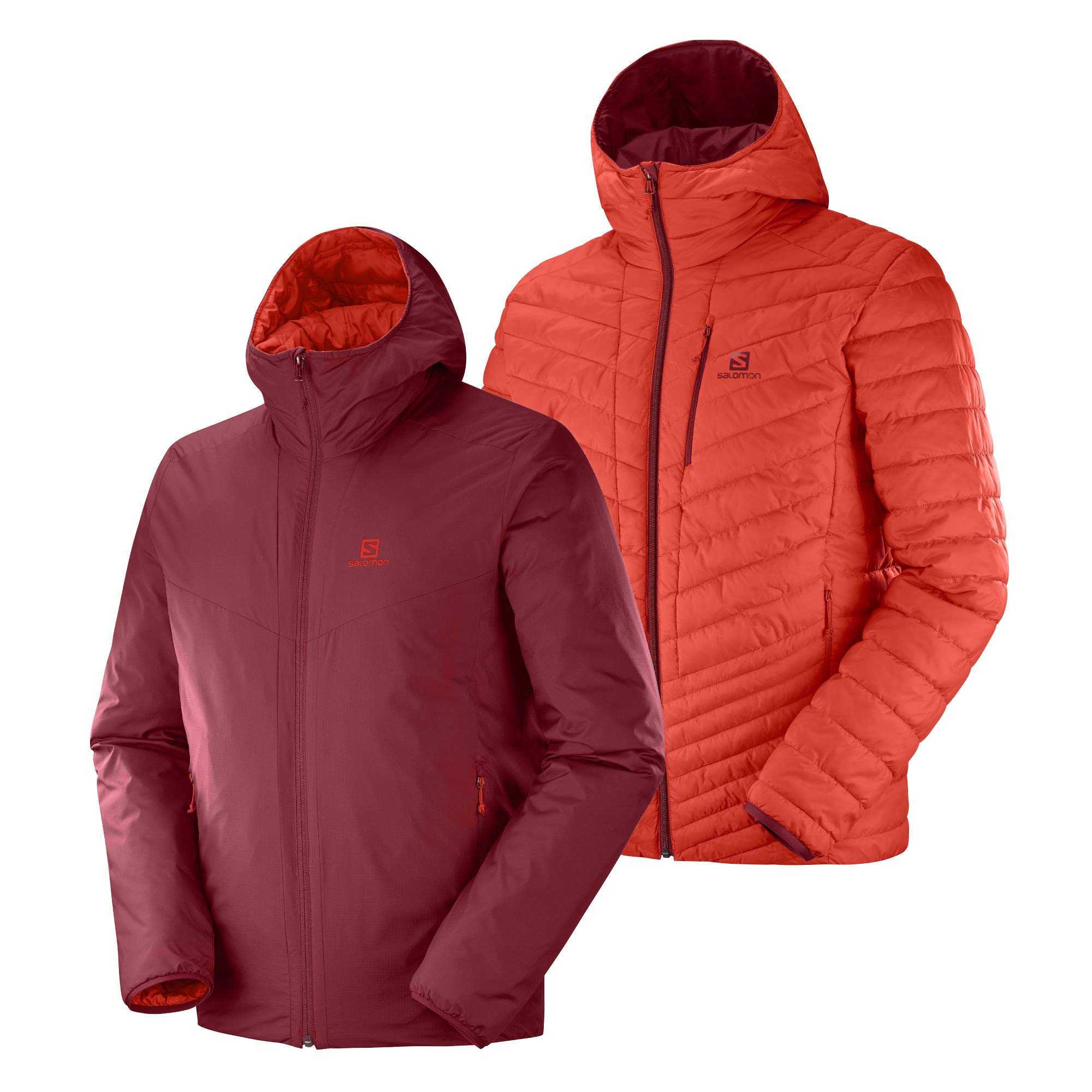 Salomon Men's Drifter Loft Hoodie - Lightweight Water-Resistant Hiking Jacket for Outdoor Adventures & Casual Wear