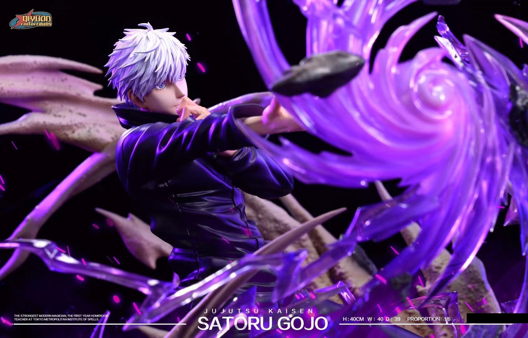 Qi Yuan Studio Satoru Gojo Anime Figure - Jujutsu Kaisen Collectible for Fans, Home Decor, and Gift Giving