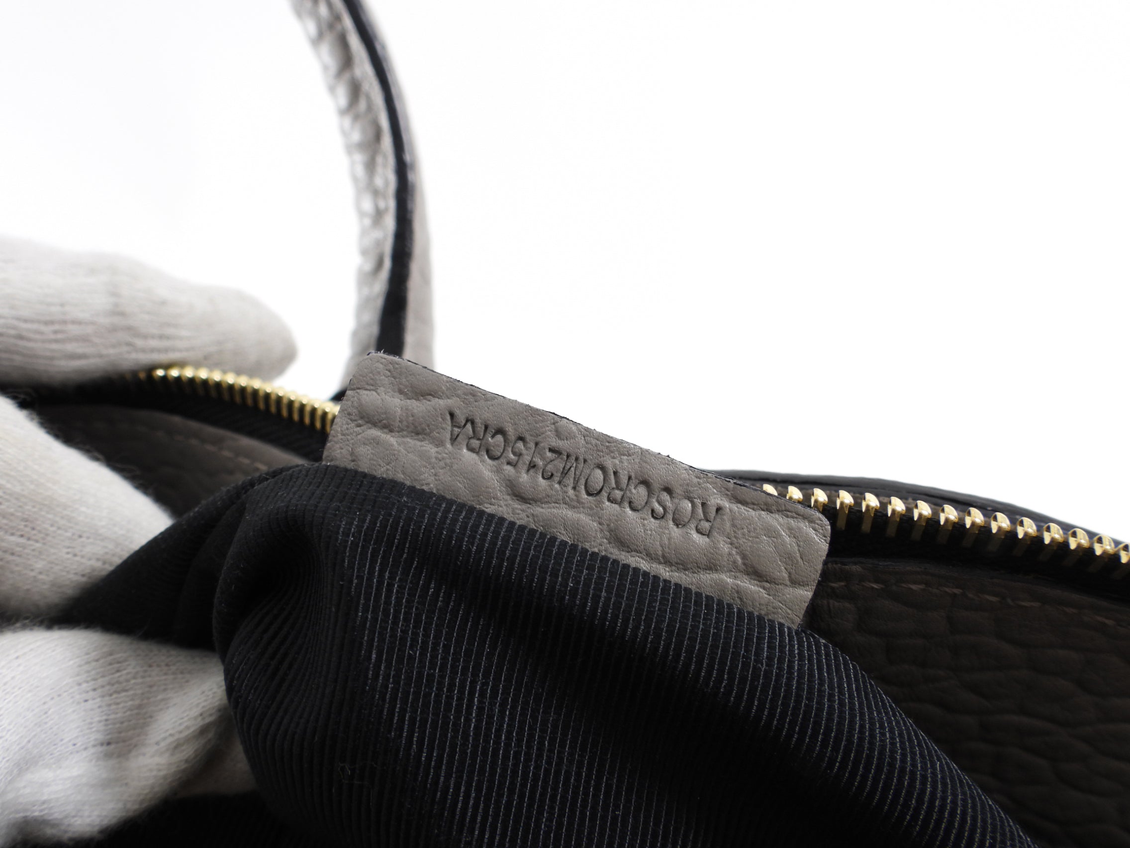 Burberry Grey Embossed Check Leather Tote Bag for Women - Luxury Designer Handbag for Work, Travel & Everyday Use