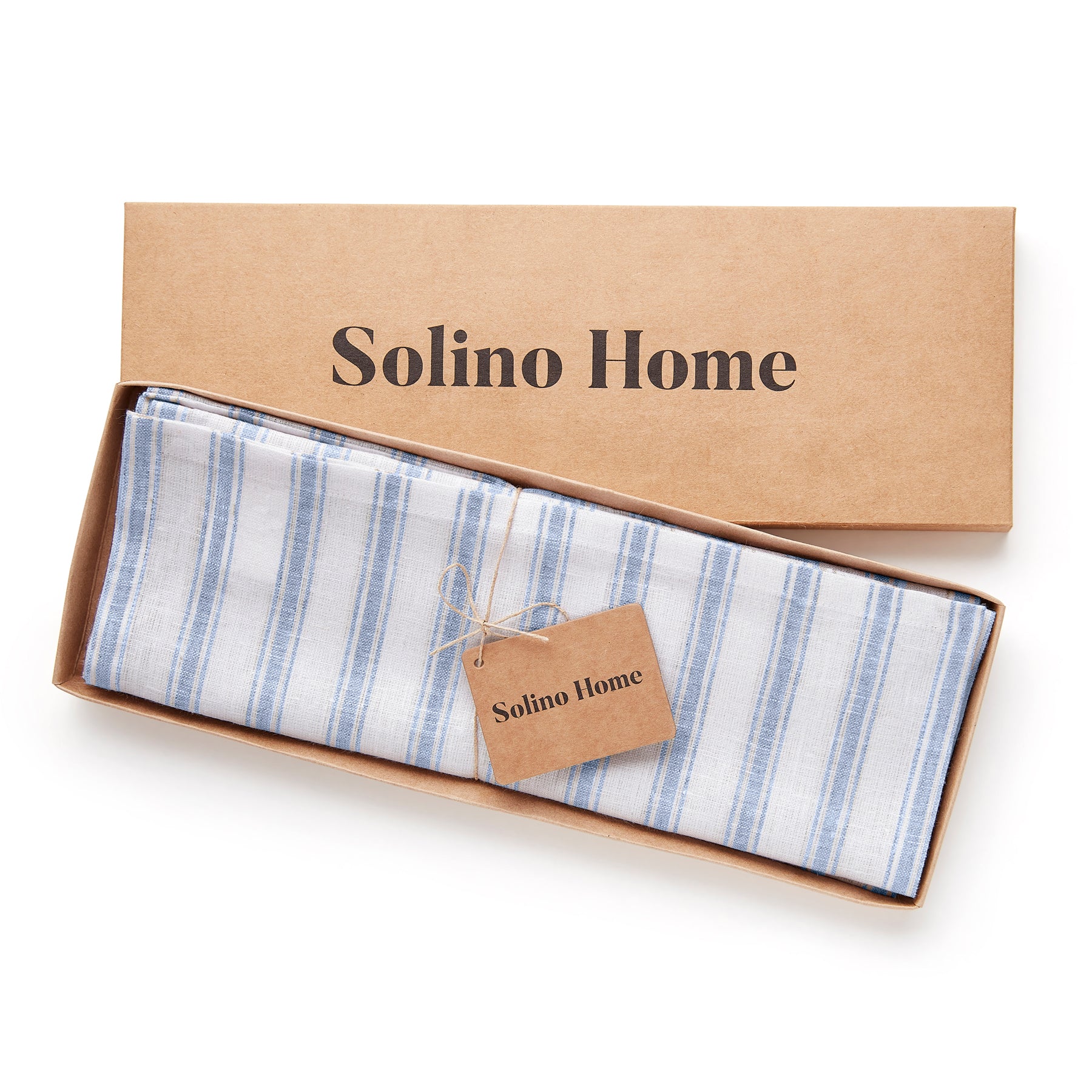 Stylish Capri Ticking Stripe Placemats - Set of 4 Cotton Table Mats for Dining & Kitchen Decor - Perfect for Farmhouse, Coastal, or Modern Home Settings