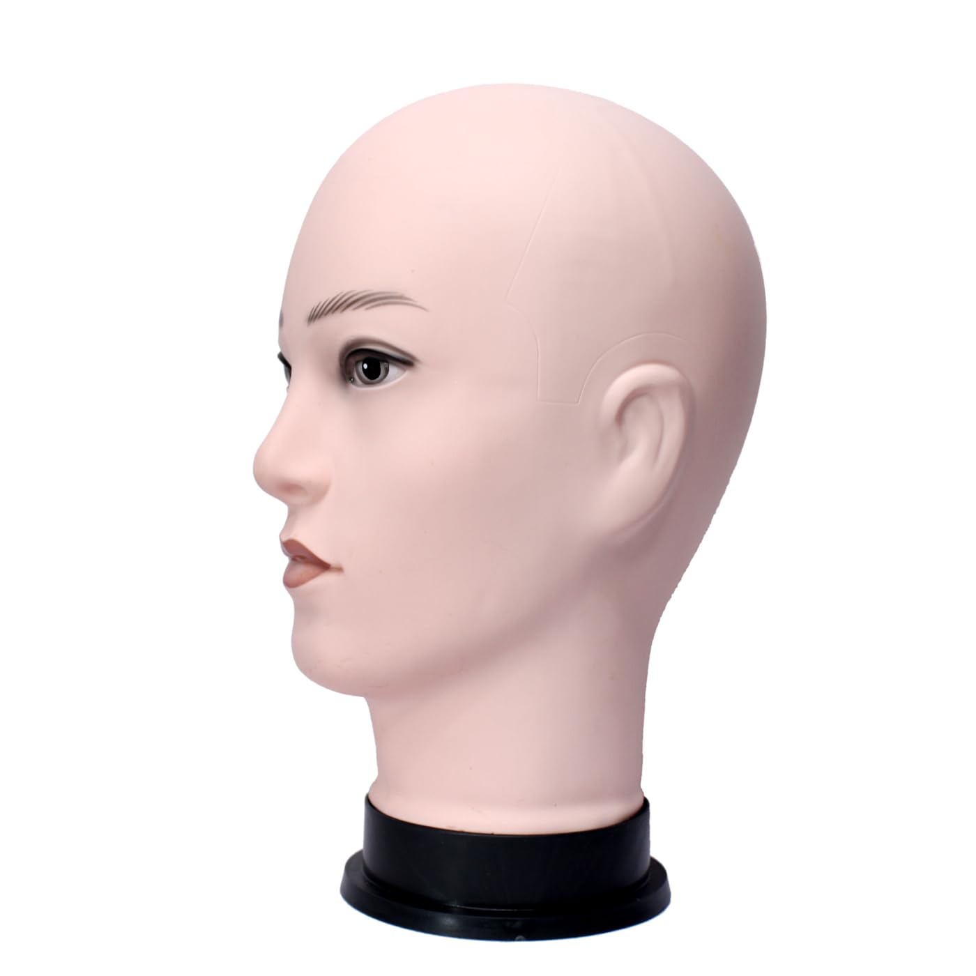 KYNA Male Head Dummy Display Mannequin - Realistic Skin Tone for Eyeglasses, Wigs, Hats & Caps - Perfect for Retail Stores, Barber Shops & Cosmetology Training (Pack of 1)