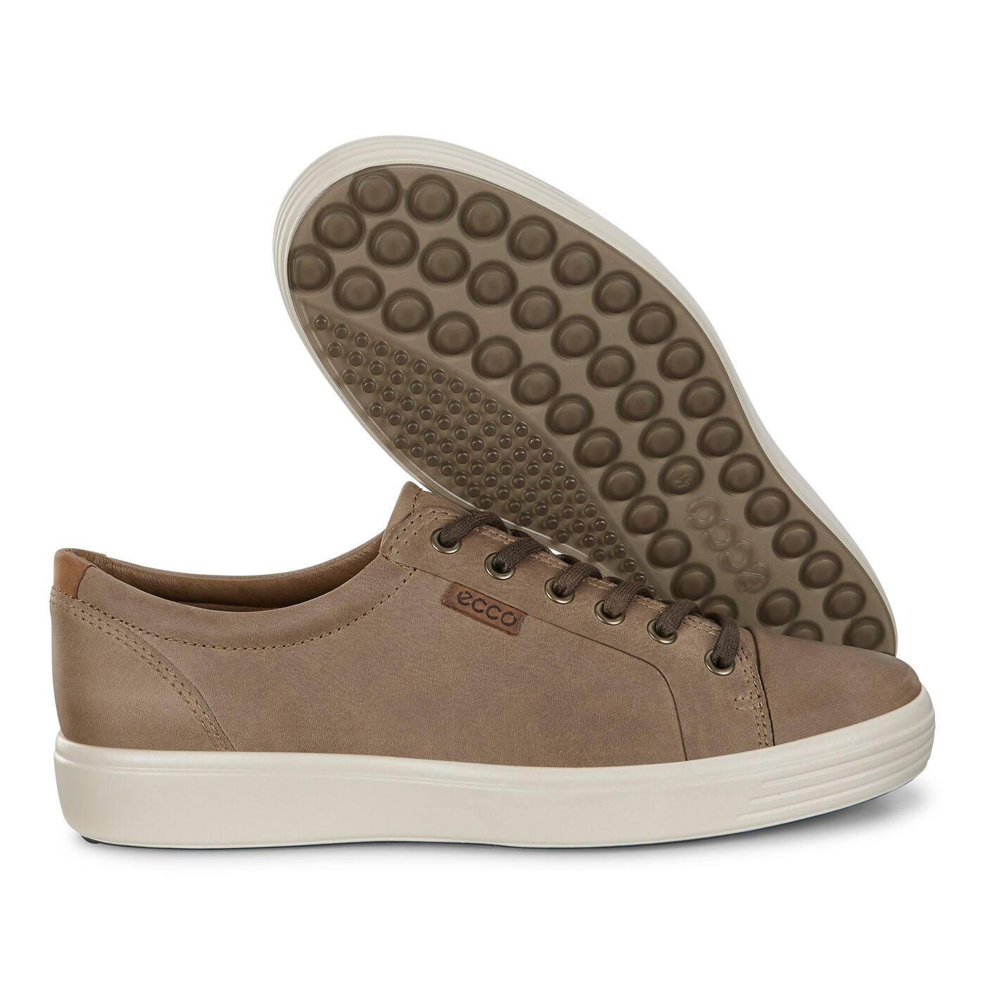 ECCO Soft 7 Men's Casual Sneakers - Comfortable Walking Shoes for Men | Breathable Leather Upper & Cushioned Footbed | Perfect for Work, Travel & Everyday Wear