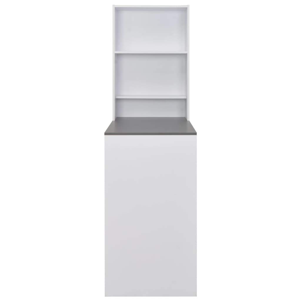 FAMIROSA Rectangle Pub Table with Cabinet - 45.28x23.23x78.74 Inches, Large Storage Cabinet, Breakfast Table, Computer Desk, Bookcase, Bookshelf for Cafe, Bar, Dining Room, Kitchen, Living Room, Office, Study, and Small Spaces