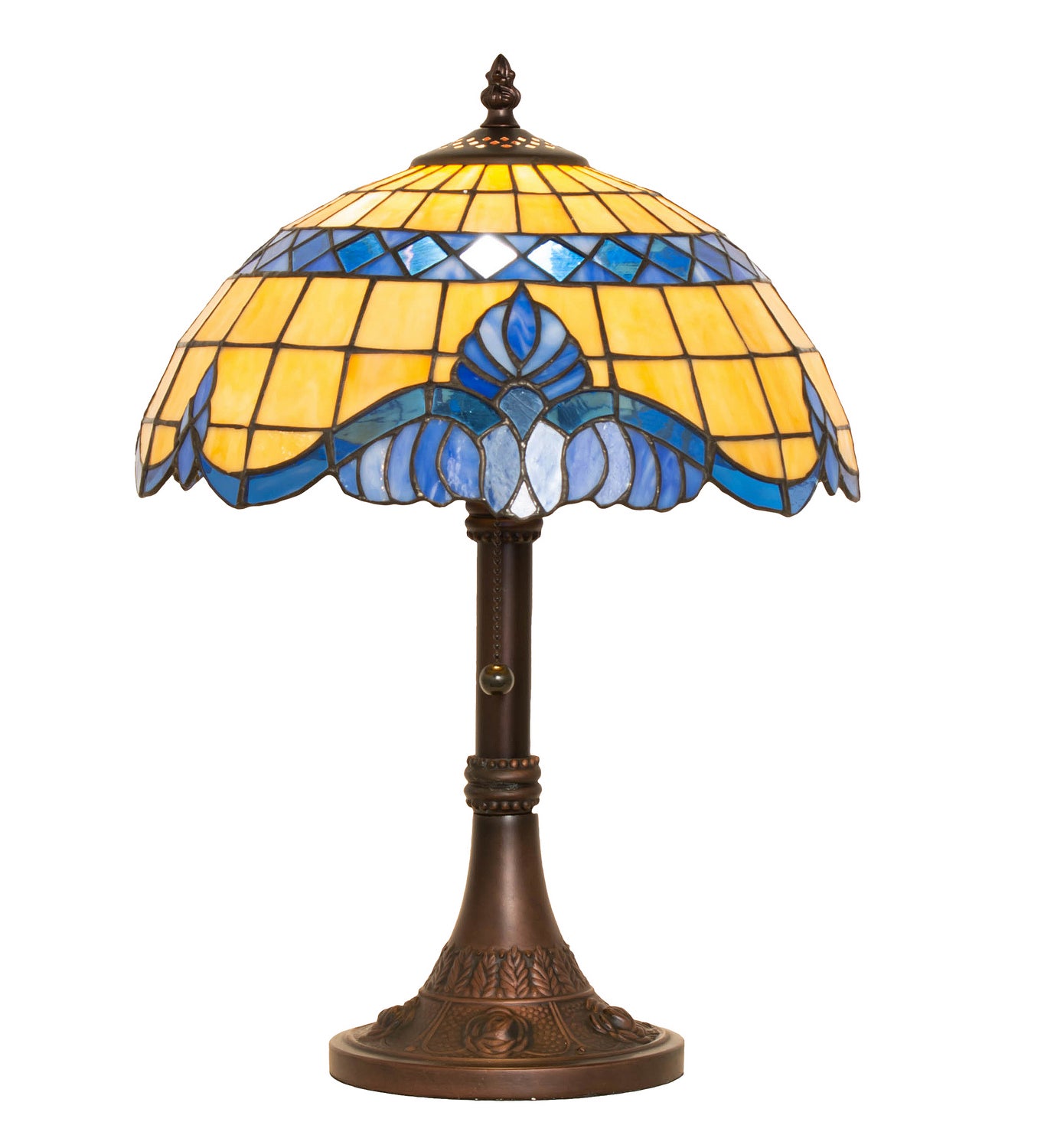 Meyda Tiffany G0Cdb6415 Stained Glass Table Lamp - Elegant Home Decor for Living Room, Bedroom & Office