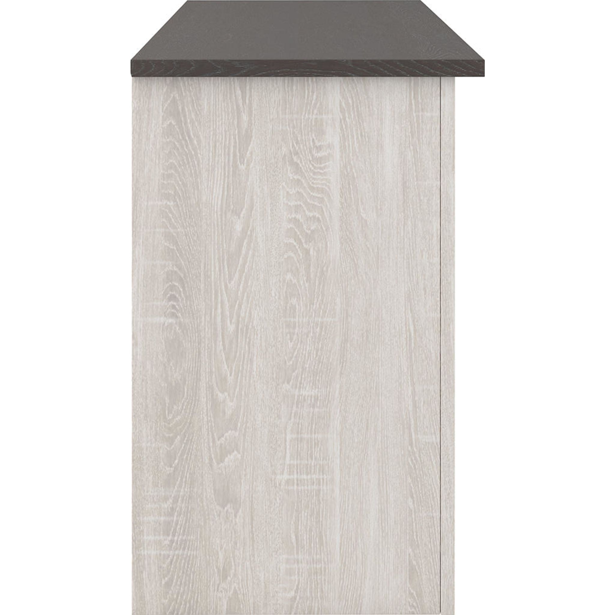 Modern Dorrinson TV Stand with Two-Tone Finish - Stylish Entertainment Center for Living Room, Bedroom & Home Theater Setup