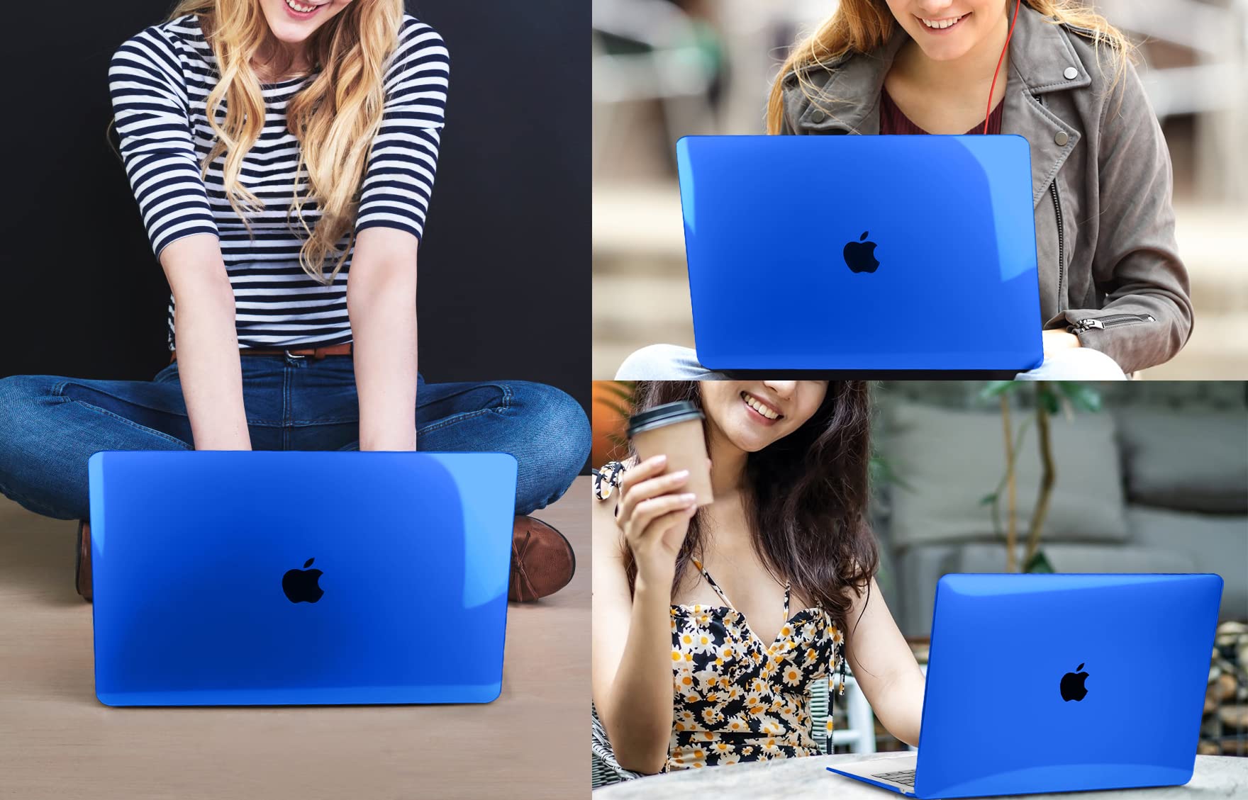 CISSOOK Blue Hard Shell Case for MacBook Pro 13 Inch (2020-2023 Models A2338 M2/M1 A2251 A2289) with Keyboard Cover & Touch Bar Protection | Durable Protective Cover for Work, Travel & School