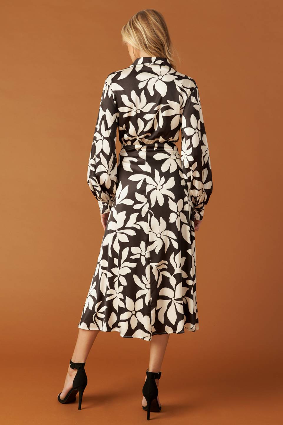 AFTER HOURS WOVEN MIDI DRESS - Elegant Flowy Women's Dress for Evening Parties, Date Nights & Special Occasions
