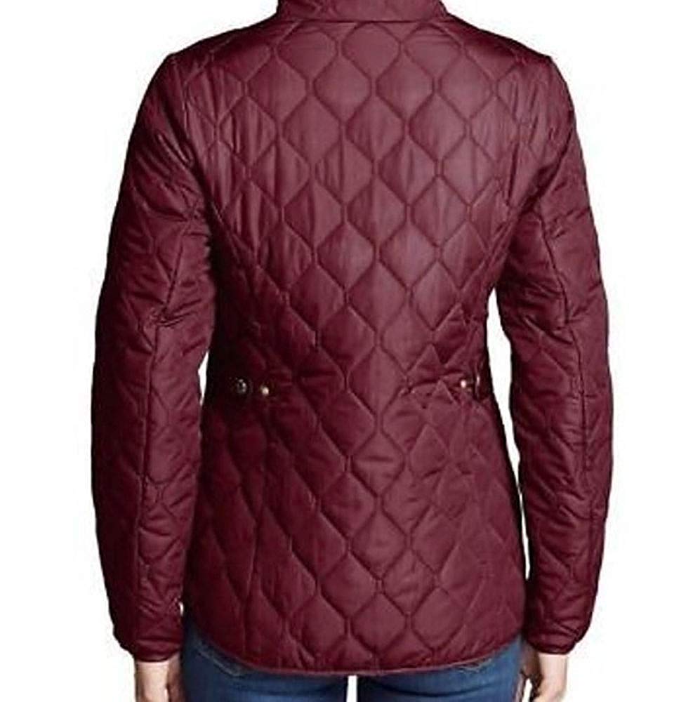 Eddie Bauer Women's Year Round Quilted Field Jacket - Medium Size, Water-Resistant Outdoor Coat for Hiking, Camping & Fall/Winter Wear
