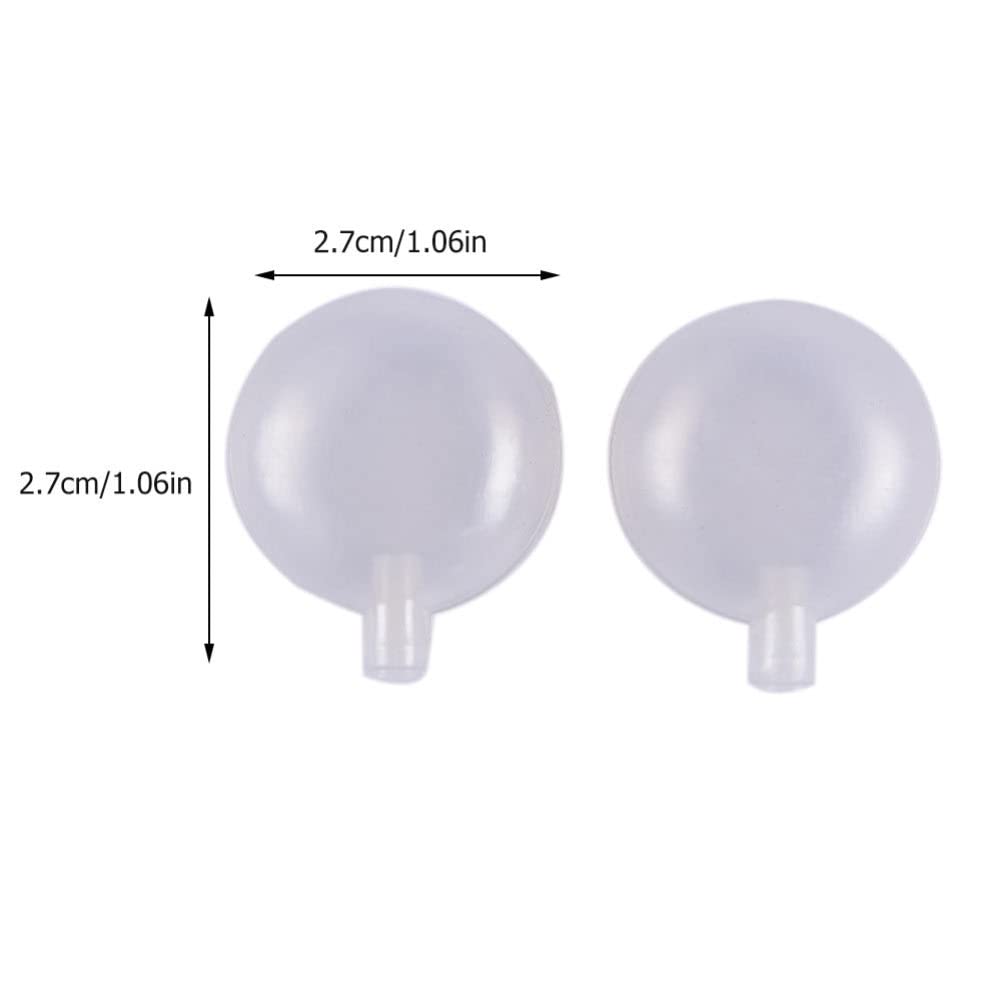 Kisangel 100PCS 27MM Squeaky Dog Toys - Pet Toy Repair Squeakers, Rattle Balls & Whistle Noise Makers for DIY Sewing - Replacement Parts for Dog, Cat & Baby Toys (White) - Perfect for Pet Training, Enrichment & Interactive Play