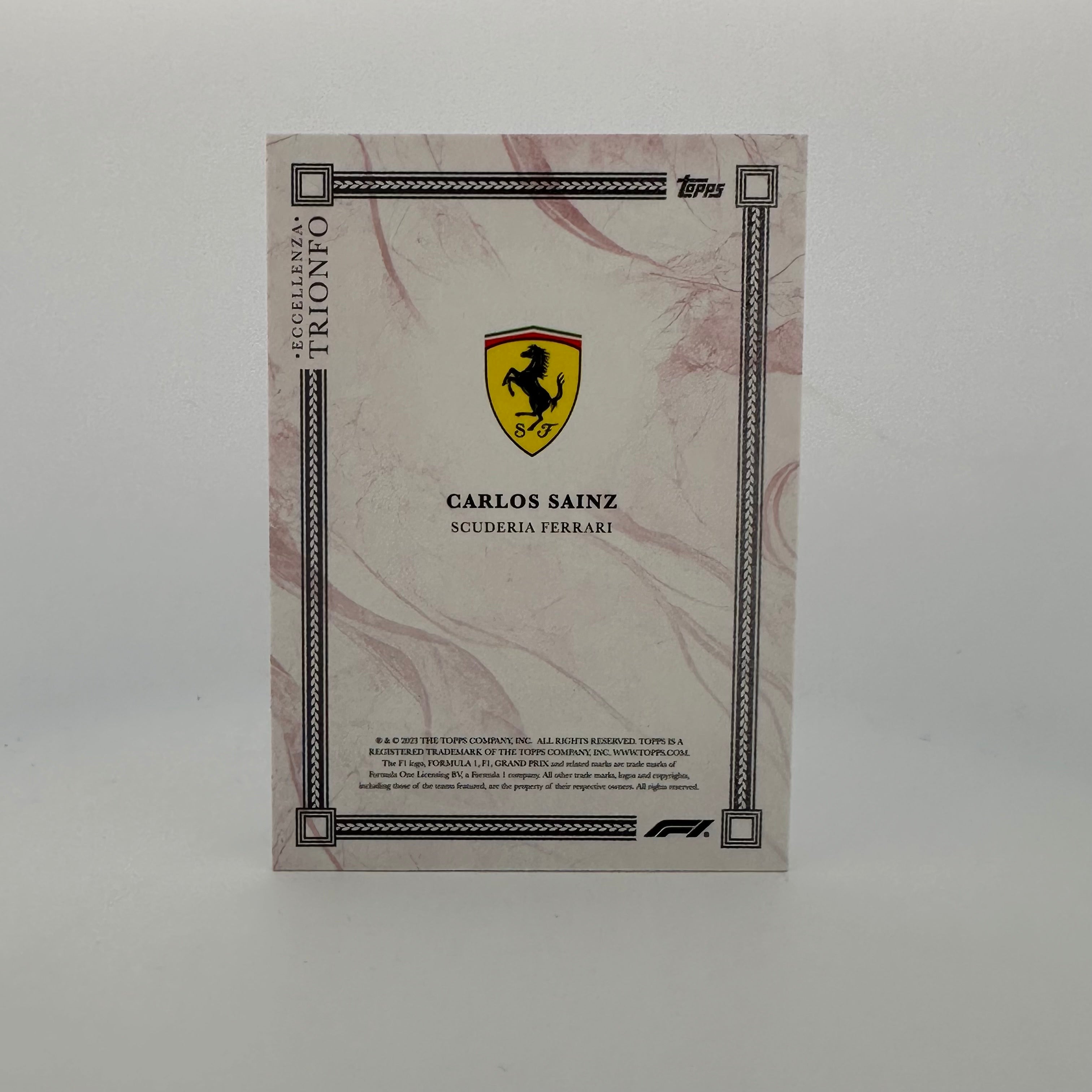 Carlos Sainz 2023 Eccellenza Trionfo 8/10 Red - Premium Collectible F1 Racing Memorabilia for Fans & Display