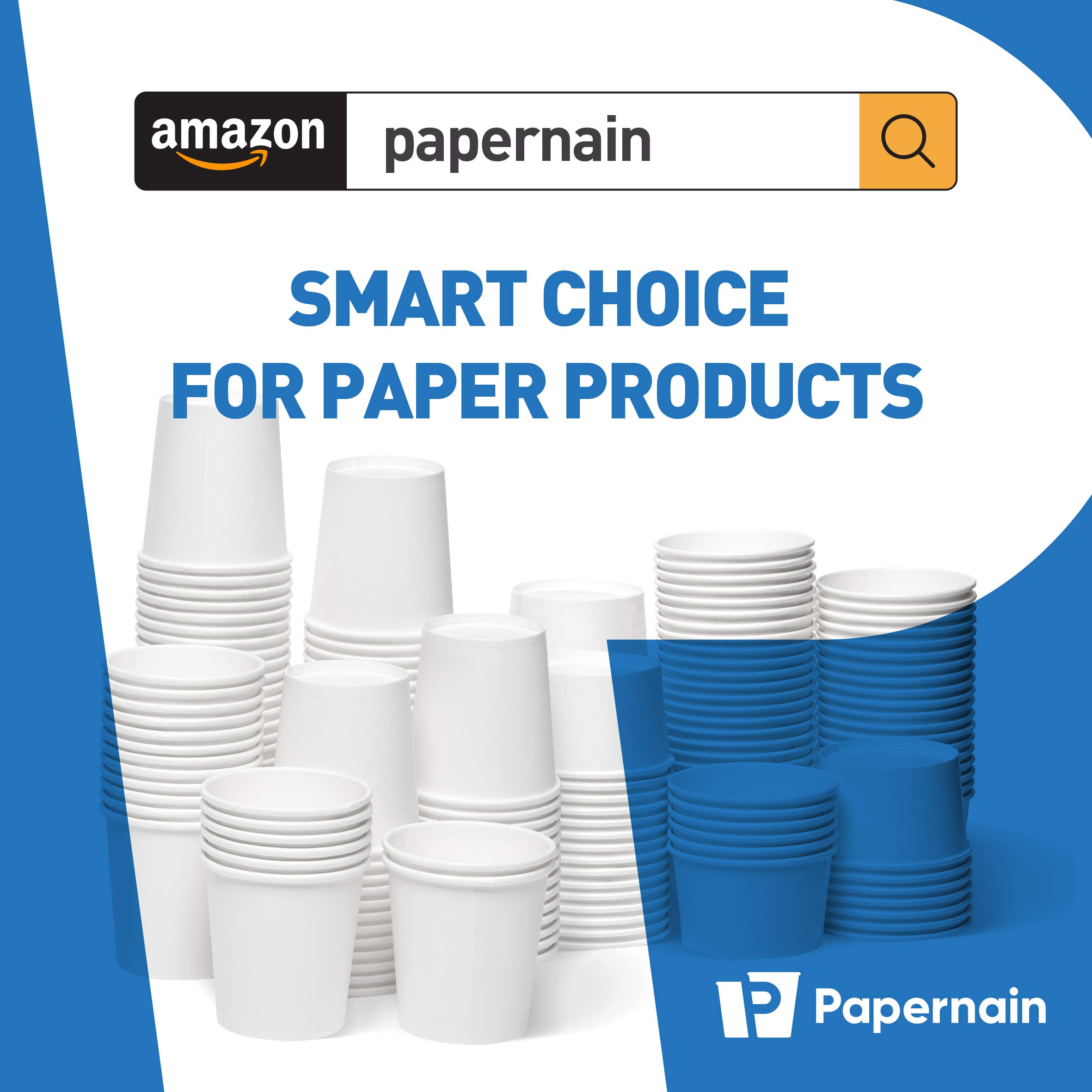 16 oz White Hot Paper Disposable Cups - 100 Count Bulk Pack | Perfect for Coffee, Tea, Hot Chocolate & Office Break Rooms