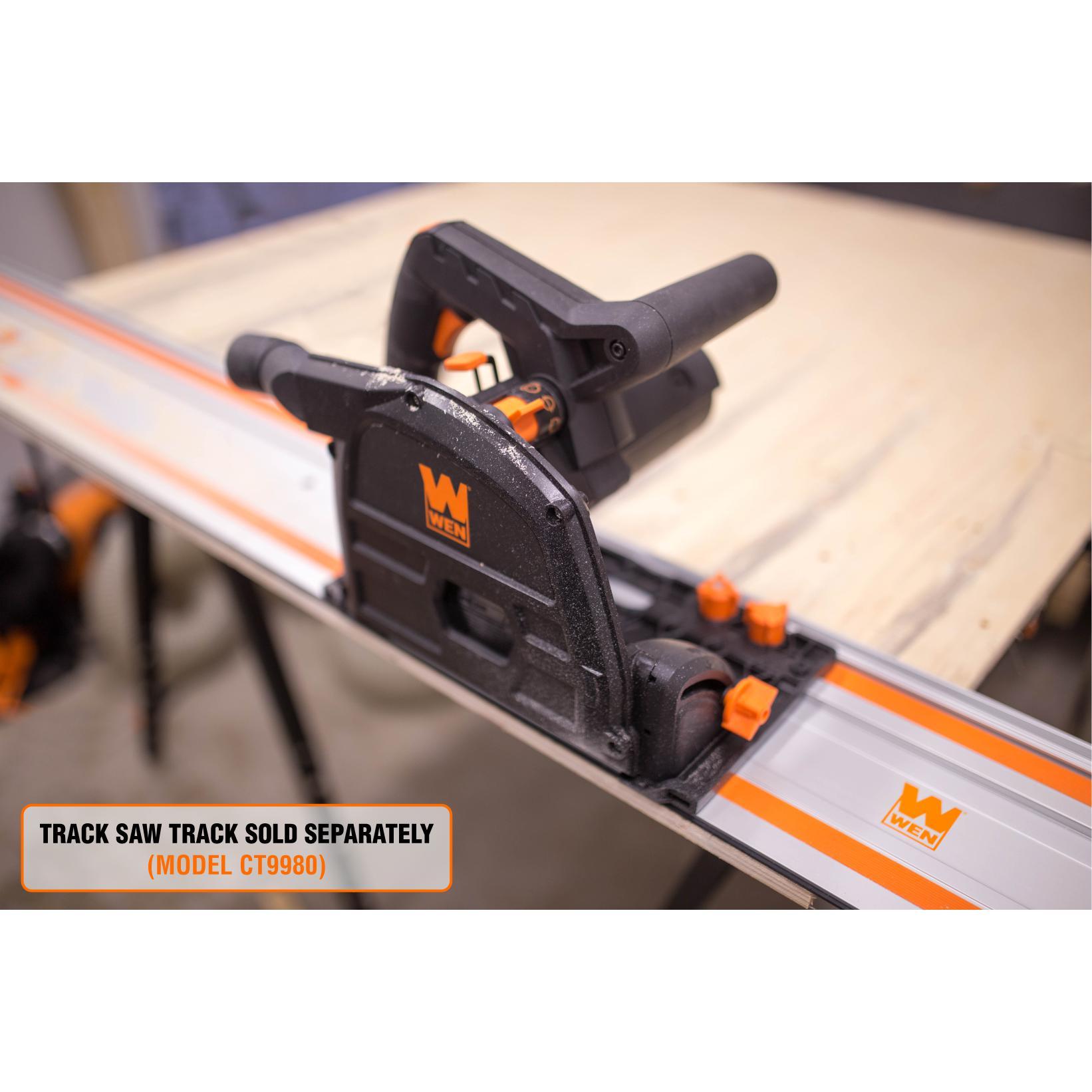 WEN RCT1065 10 Amp 6.5 Inch Plunge Cut Sidewinder Circular Track Saw - Refurbished | Precision Woodworking & DIY Projects