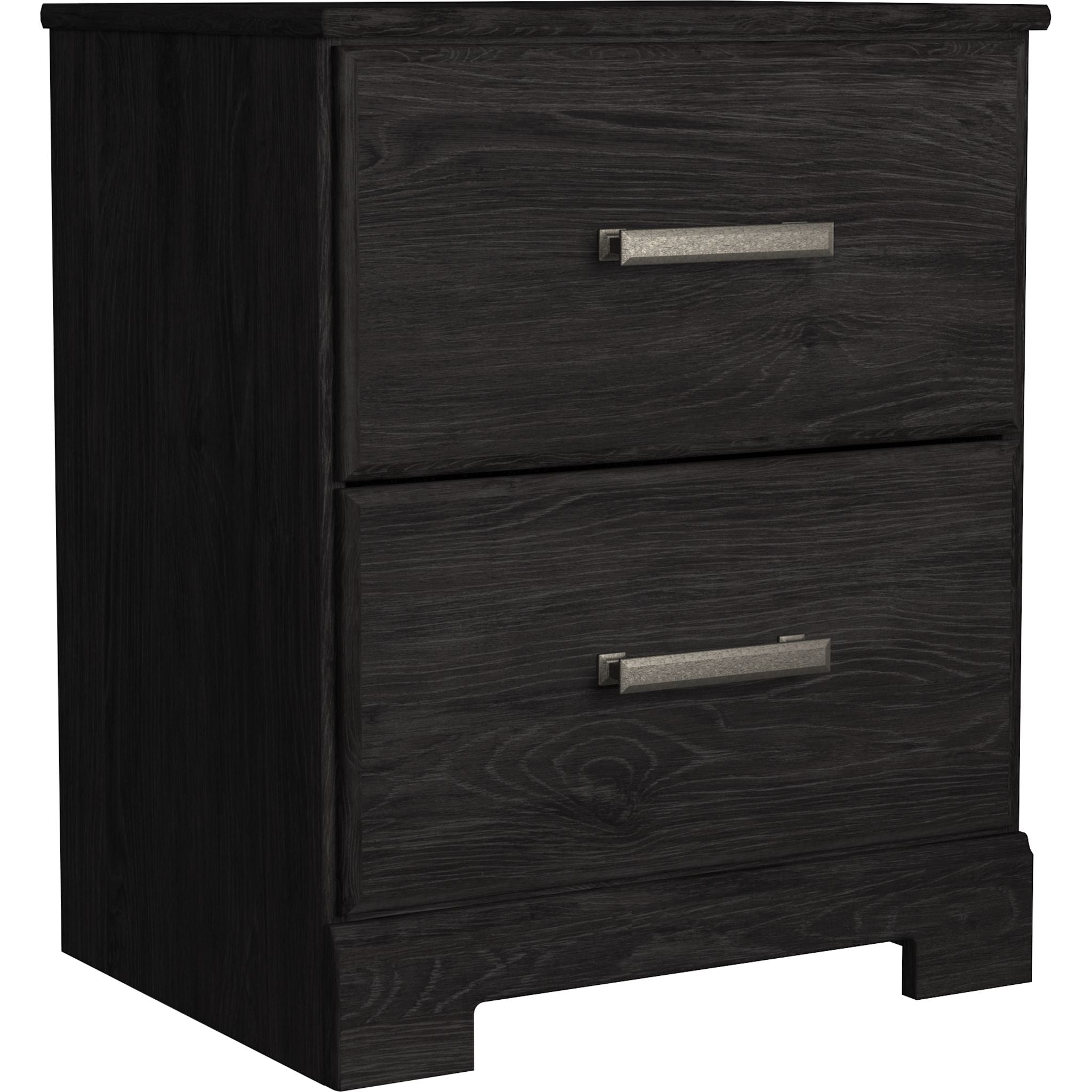 Belachime Modern Nightstand with Drawer - Black Wood Bedside Table for Bedroom, Living Room, or Office - Compact Storage Cabinet with Sleek Design