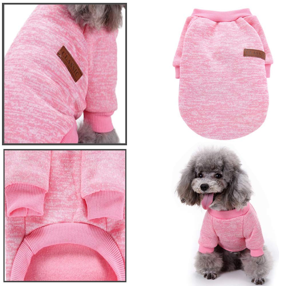 Small Dog Sweater - Winter Pet Clothes for Small & Medium Dogs - Cozy Knit Outfit for Chihuahua, Yorkie & Puppies - Perfect for Indoor Warmth & Outdoor Walks