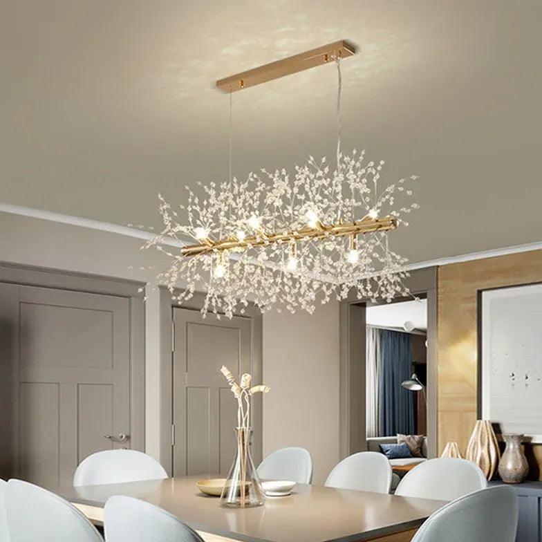 Modern LED Pendant Light in Firework Design - Elegant Ceiling Lighting Fixture for Living Room, Dining Room, and Bedroom Decor