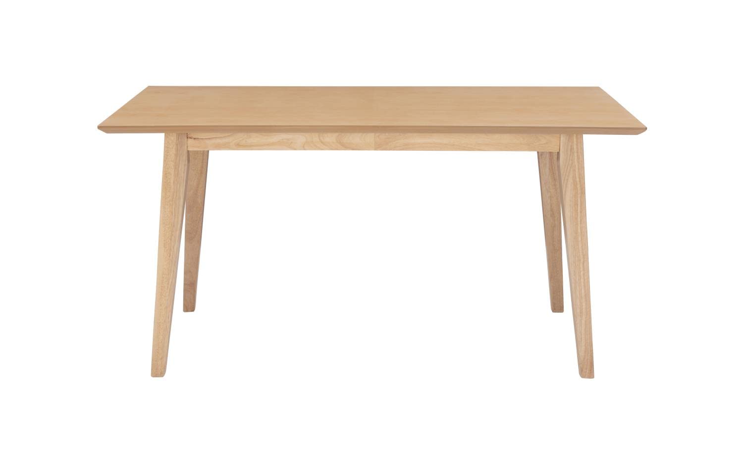 Powell Cadence Solid Wood Dining Table - Natural Finish - Modern Farmhouse Style for Kitchen, Dining Room & Entertaining
