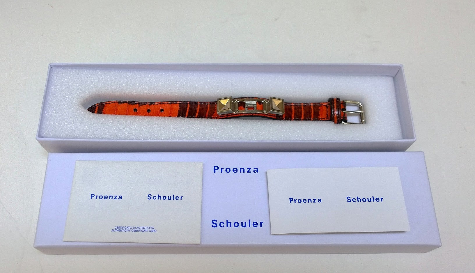 Proenza Schouler PS 11 Paprika Ayers Studded Bracelet in Orange | Stylish Women's Fashion Jewelry for Parties, Work & Everyday Wear