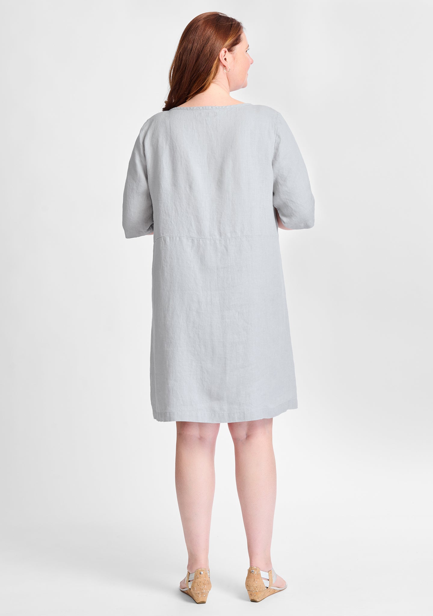 Simple Linen Shift Dress for Women - Breathable & Comfortable Summer Dress - Perfect for Casual Outings, Beach Vacations & Office Wear - FINAL SALE