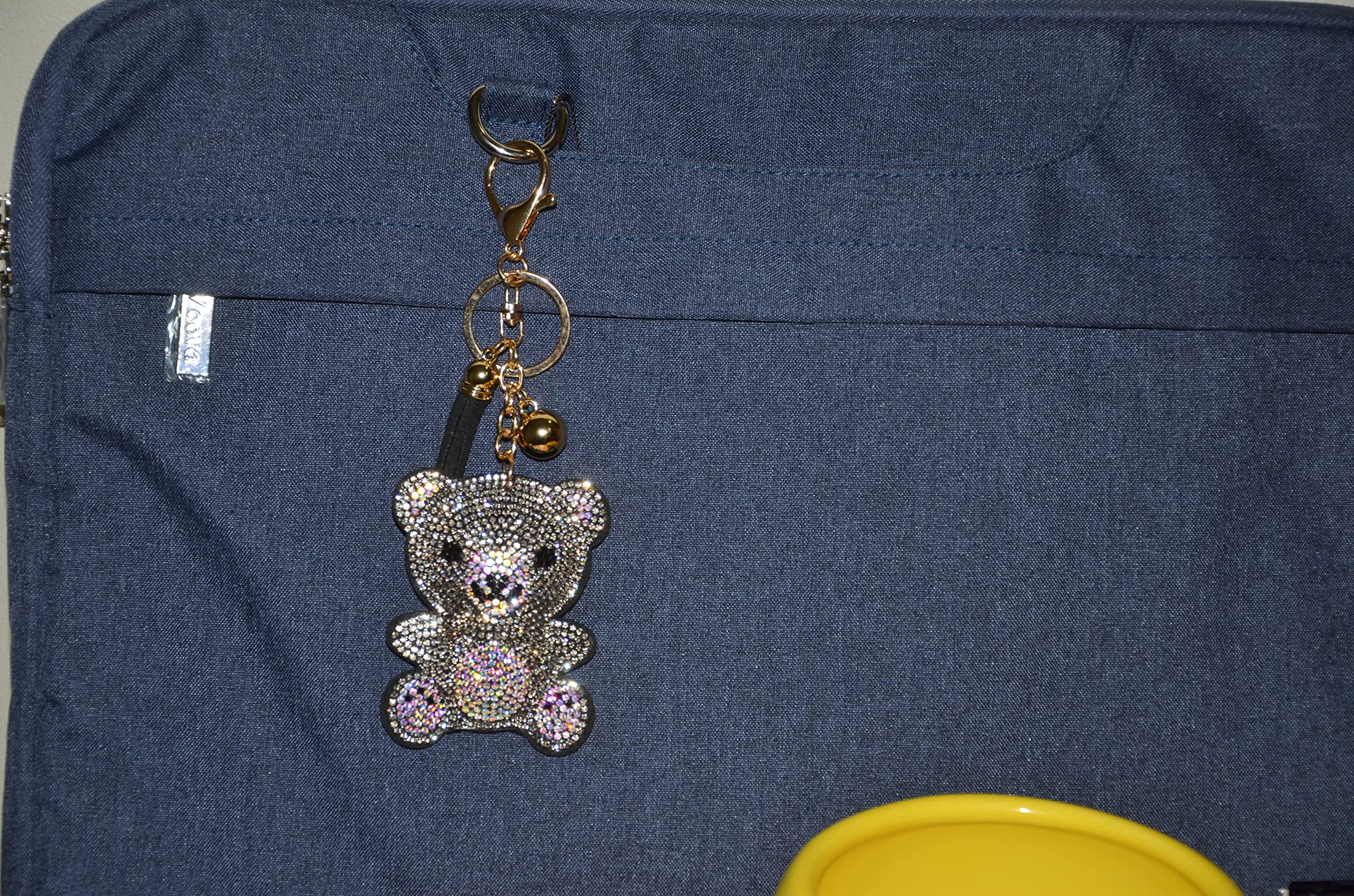 Sparkling Rhinestone Keychain for Women - Elegant Bling Keychain Accessories, Car Keys & Purse Charms - Perfect for Handbags, Wallets & Gift Giving
