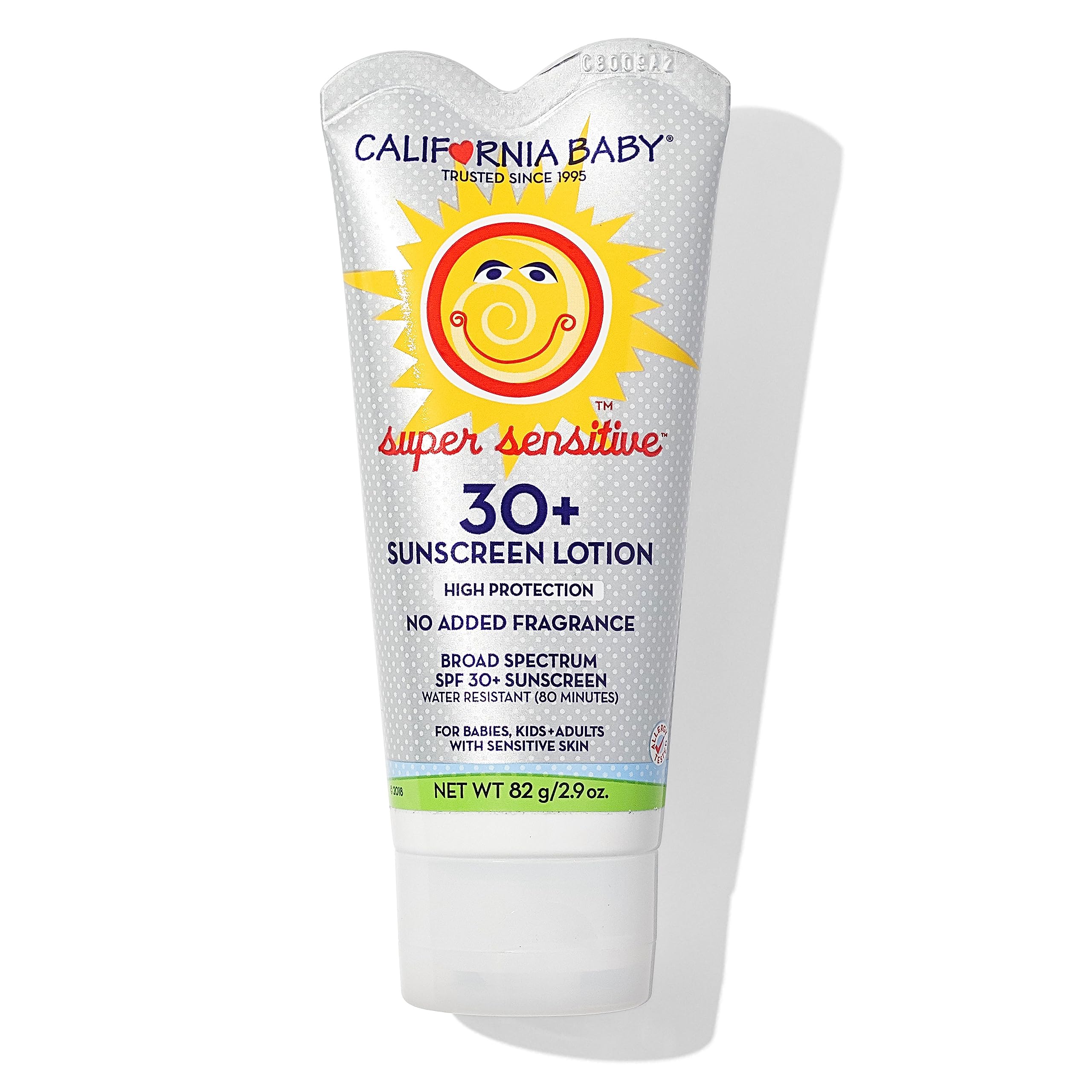 California Baby SPF 30 Sunscreen - Fragrance-Free Mineral Lotion for Face & Body - Safe for Sensitive Skin & Coral Reefs - Perfect for Beach & Outdoor Activities