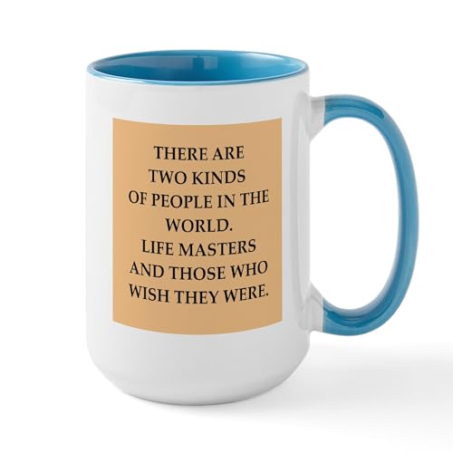 White/Blue Inside - BRIDGE Large Mug