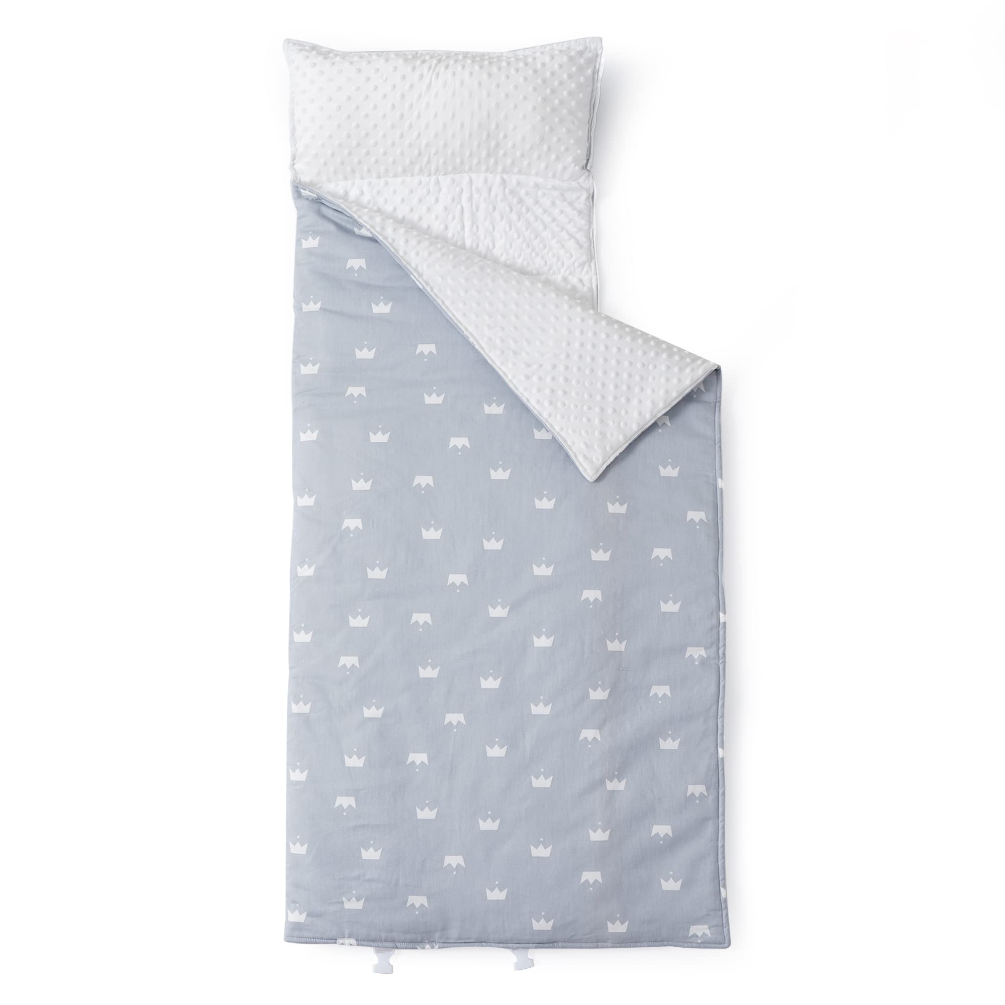 Bunnikins & Clover Kids Nap Mat with Removable Pillow - Soft & Lightweight Toddler Sleeping Mat for Preschool, Daycare & Kindergarten - Machine Washable & Easy Clean - Perfect for Naptime, Travel & Sleepovers
