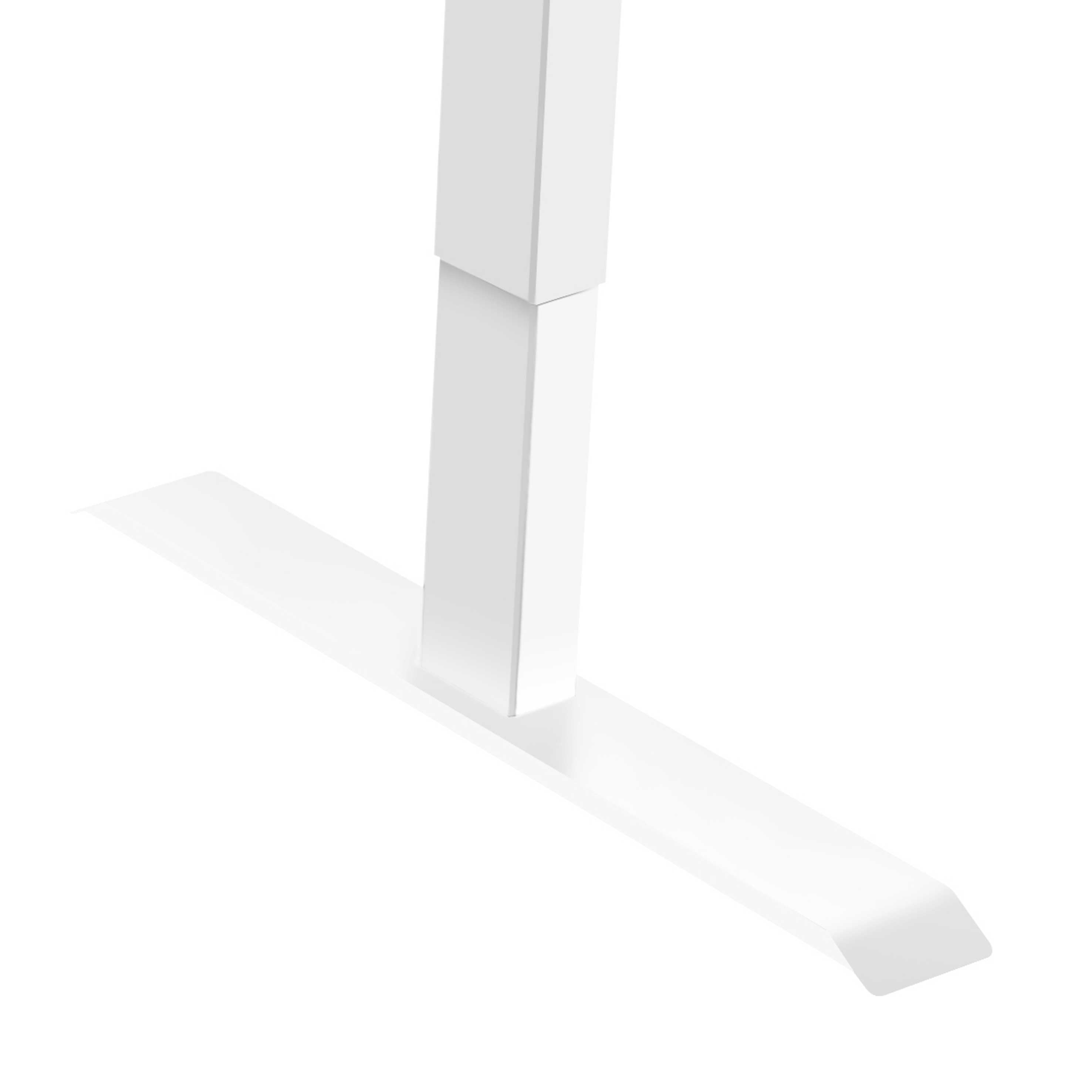 Single Motor Adjustable Sit Stand Desk Frame - 70kg Weight Capacity, White (DH64) for Home Office & Workspace Ergonomics