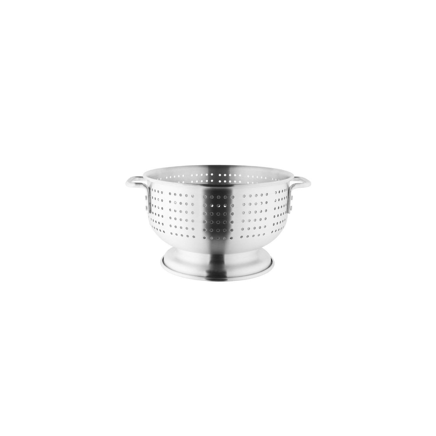 16 Inch Stainless Steel Colander with Sturdy Handles - Large 40cm Vegetable Strainer Basket for Pasta, Salad & Fruits - Dishwasher Safe Kitchen Tool (Silver) - Perfect for Cooking, Draining & Serving