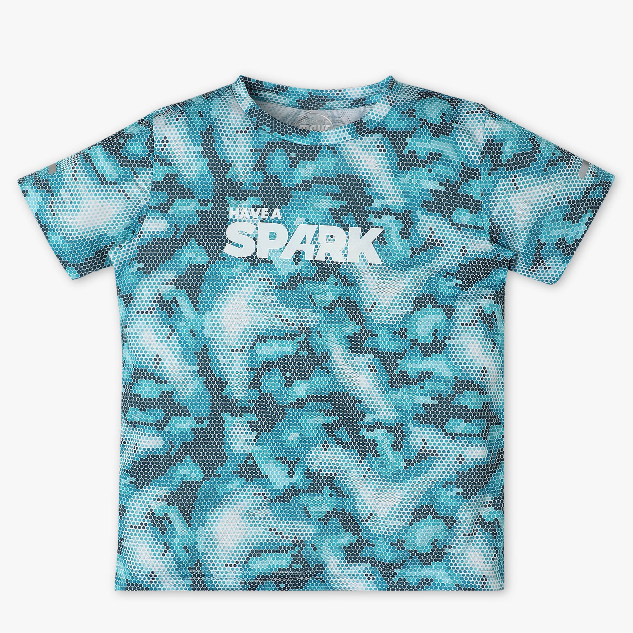 Boys' Printed Crew Neck Sublimation Move T-Shirt - Comfortable & Stylish Activewear for Sports, Play & Everyday Wear