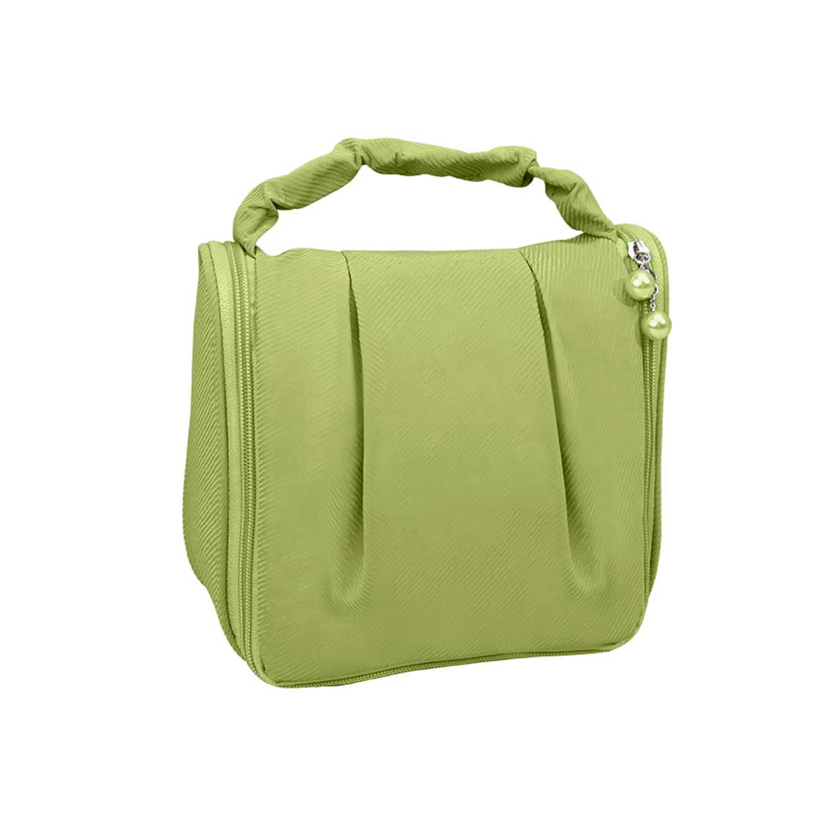 LETGO Hanging Travel Toiletry Bag for Women - Waterproof Makeup Organizer with Multiple Pockets, Perfect for Cosmetics & Toiletries (Green) - Ideal for Air Travel, Camping & Gym Essentials