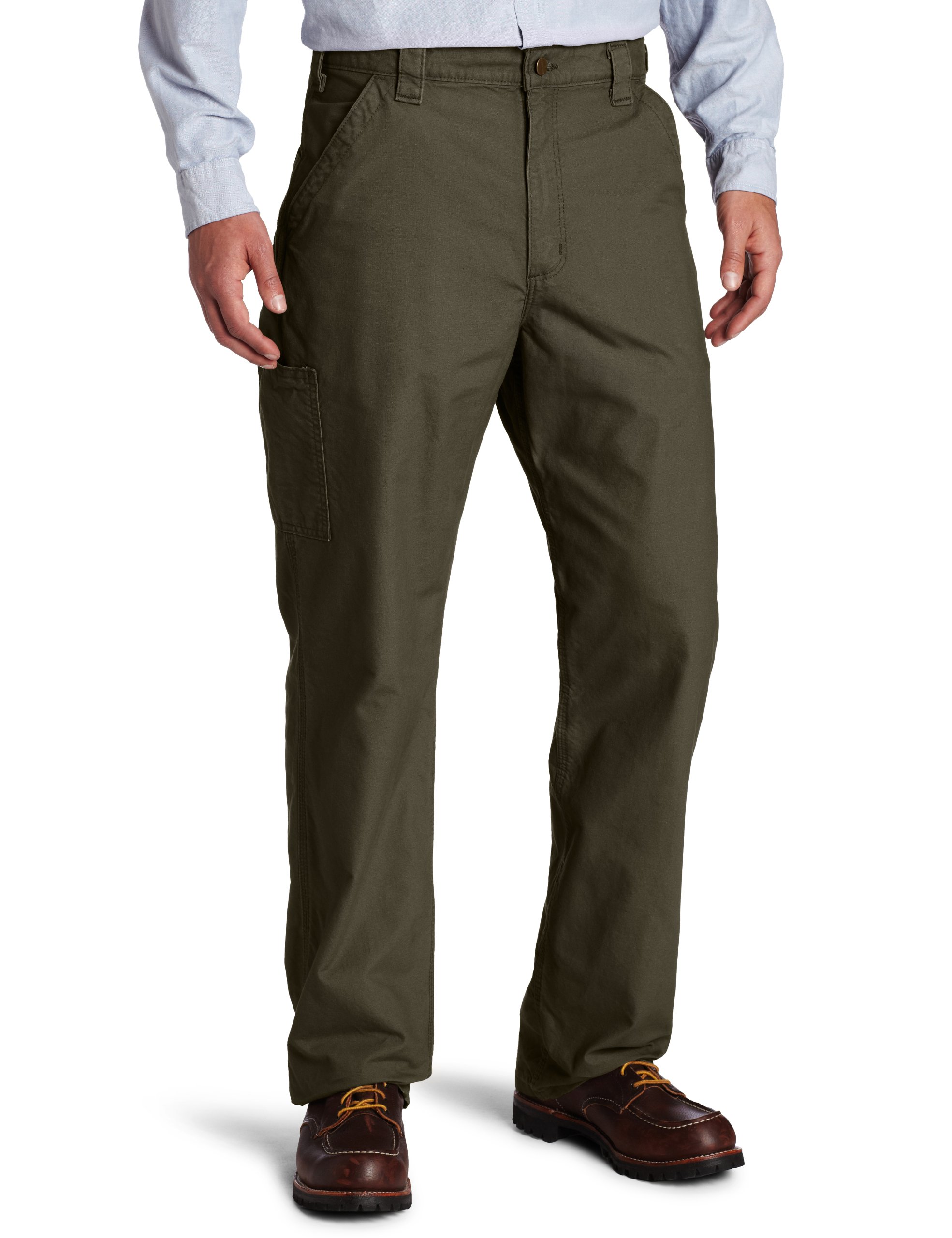 Carhartt Men's Loose Fit Canvas Utility Work Pants - Durable & Comfortable Workwear for Construction, Carpentry & Outdoor Jobs